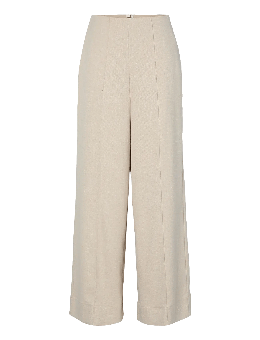 YAS - YASCOMIRA HMW PANT S. - culottes - oatmeal - 1