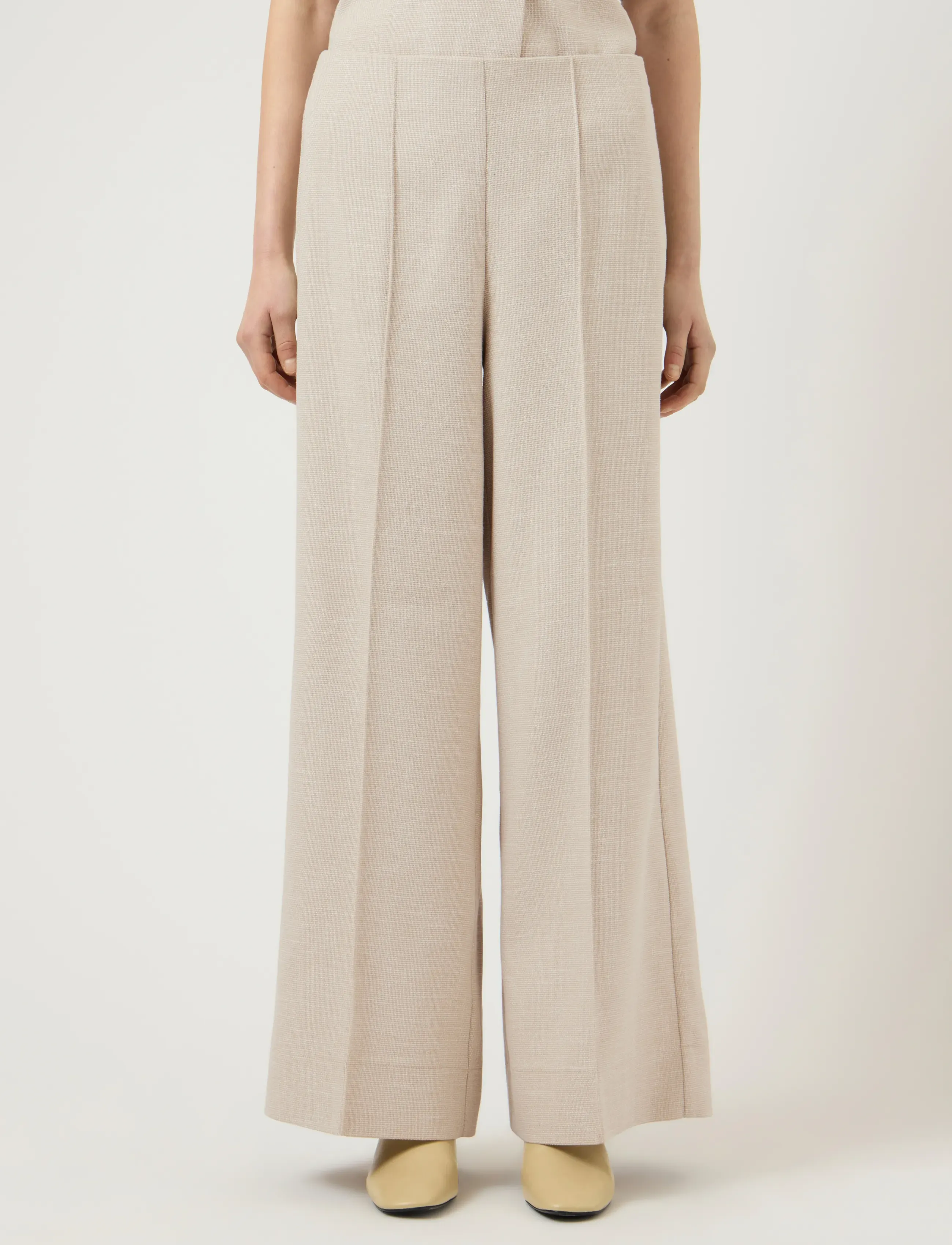 YAS YASCOMIRA HMW PANT S. - Culottes - OATMEAL / beige