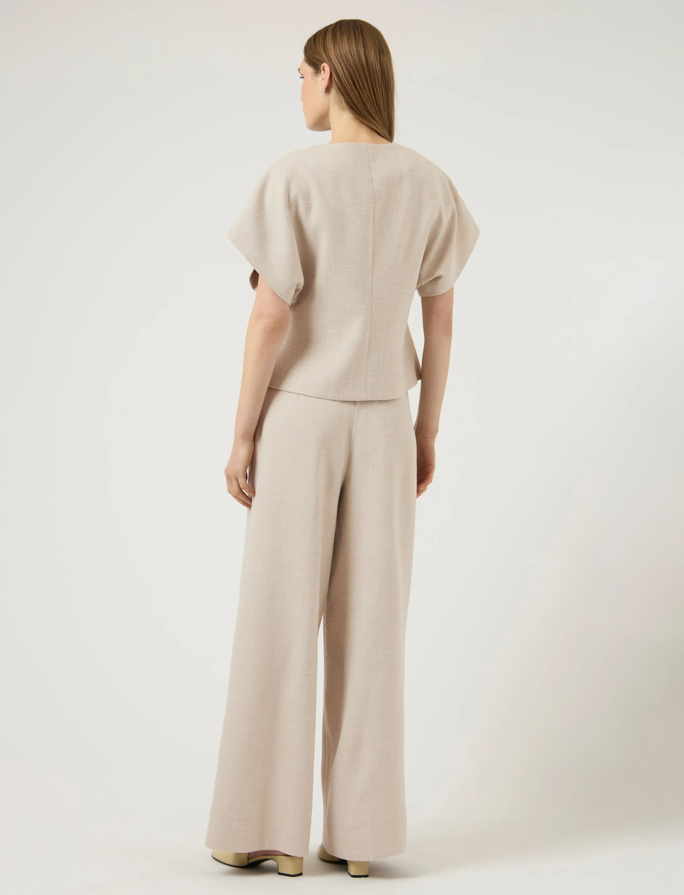 YAS - YASCOMIRA HMW PANT S. - culottes - oatmeal - 3