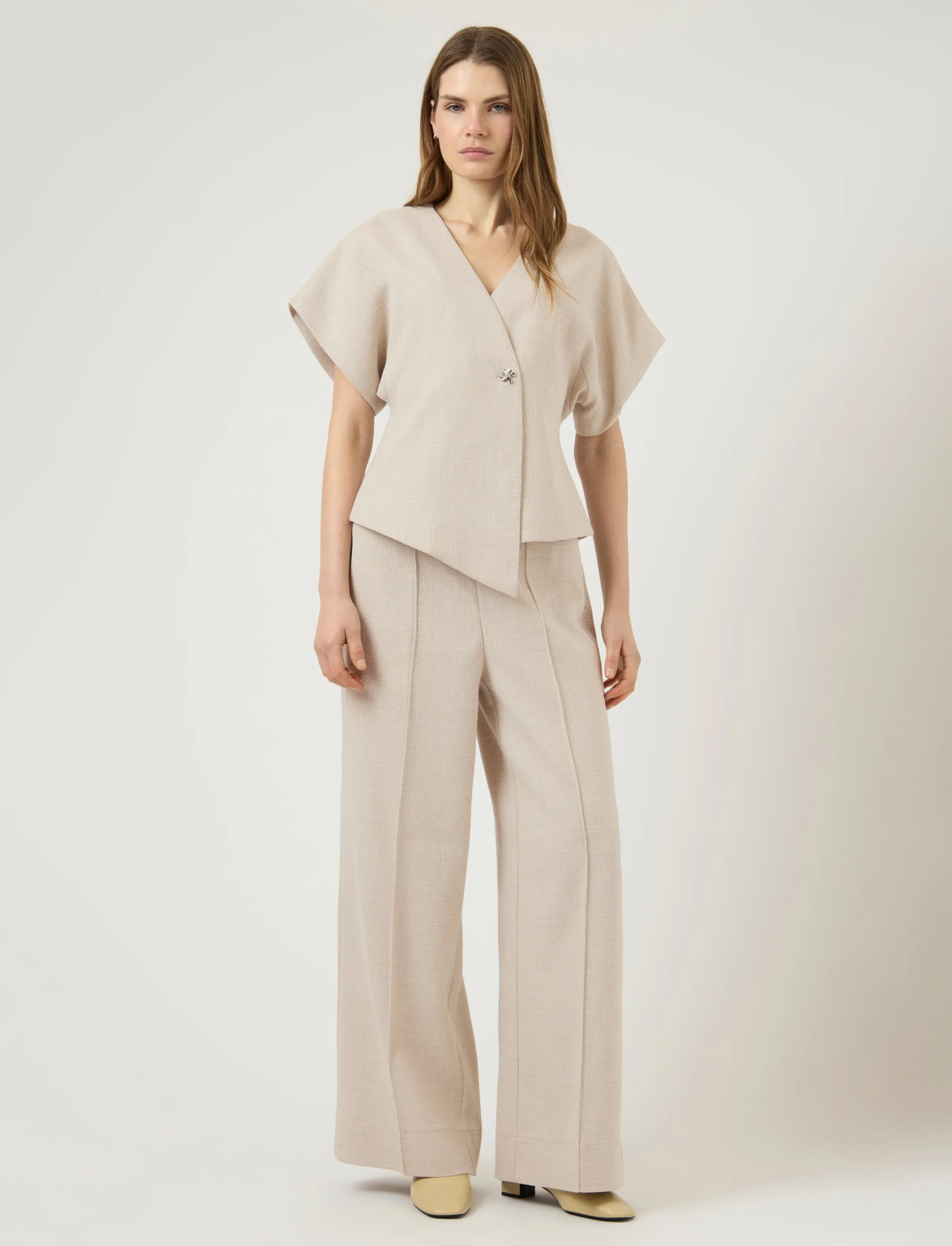 YAS - YASCOMIRA HMW PANT S. - culottes - oatmeal - 4