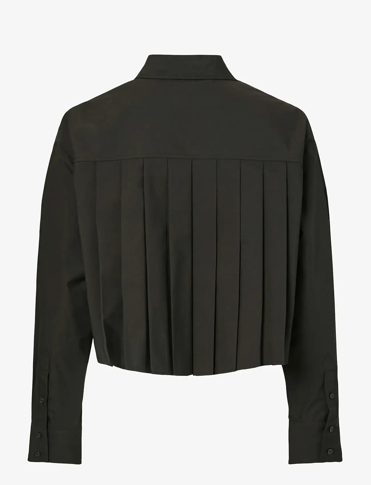 YAS - YASTAMO LS TIE SHIRT S. - krekli ar garām piedurknēm - black - 1