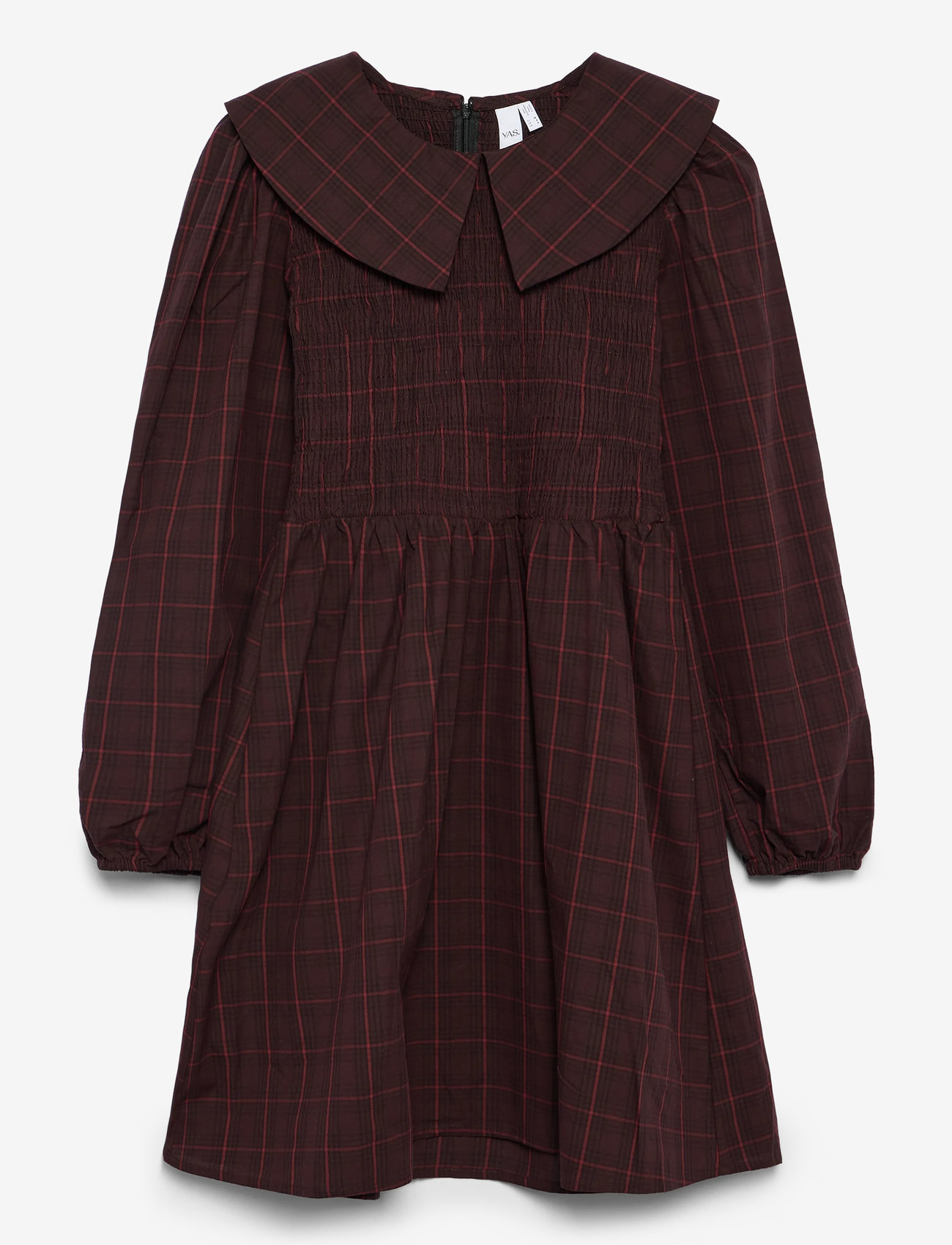 YAS - YASCHEMMA LS SMOCK DRESS - D2D - skjortklänningar - winetasting - 1