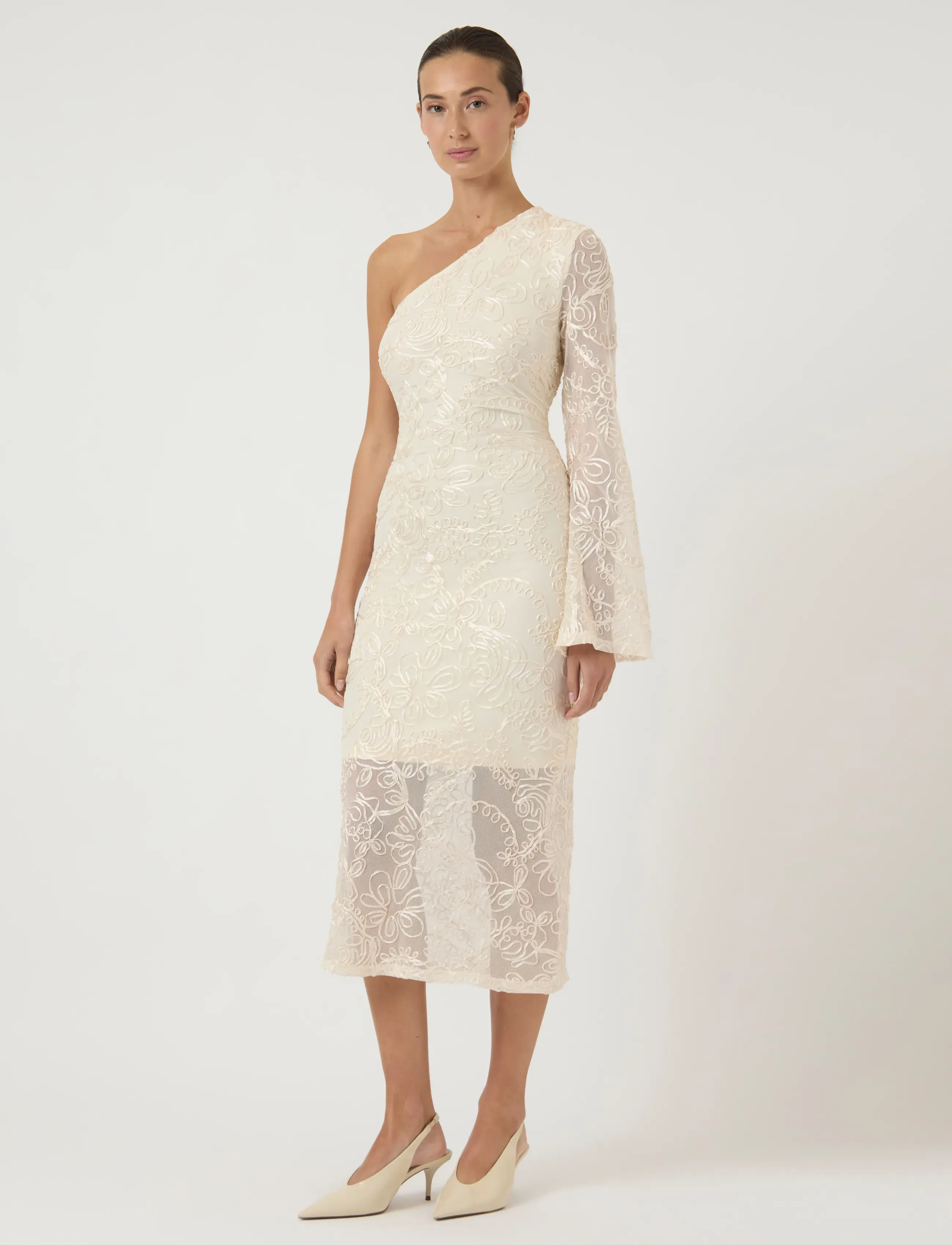 YAS - YASFLORINA OS DRESS - CELEB - brautkleider - gardenia - 4