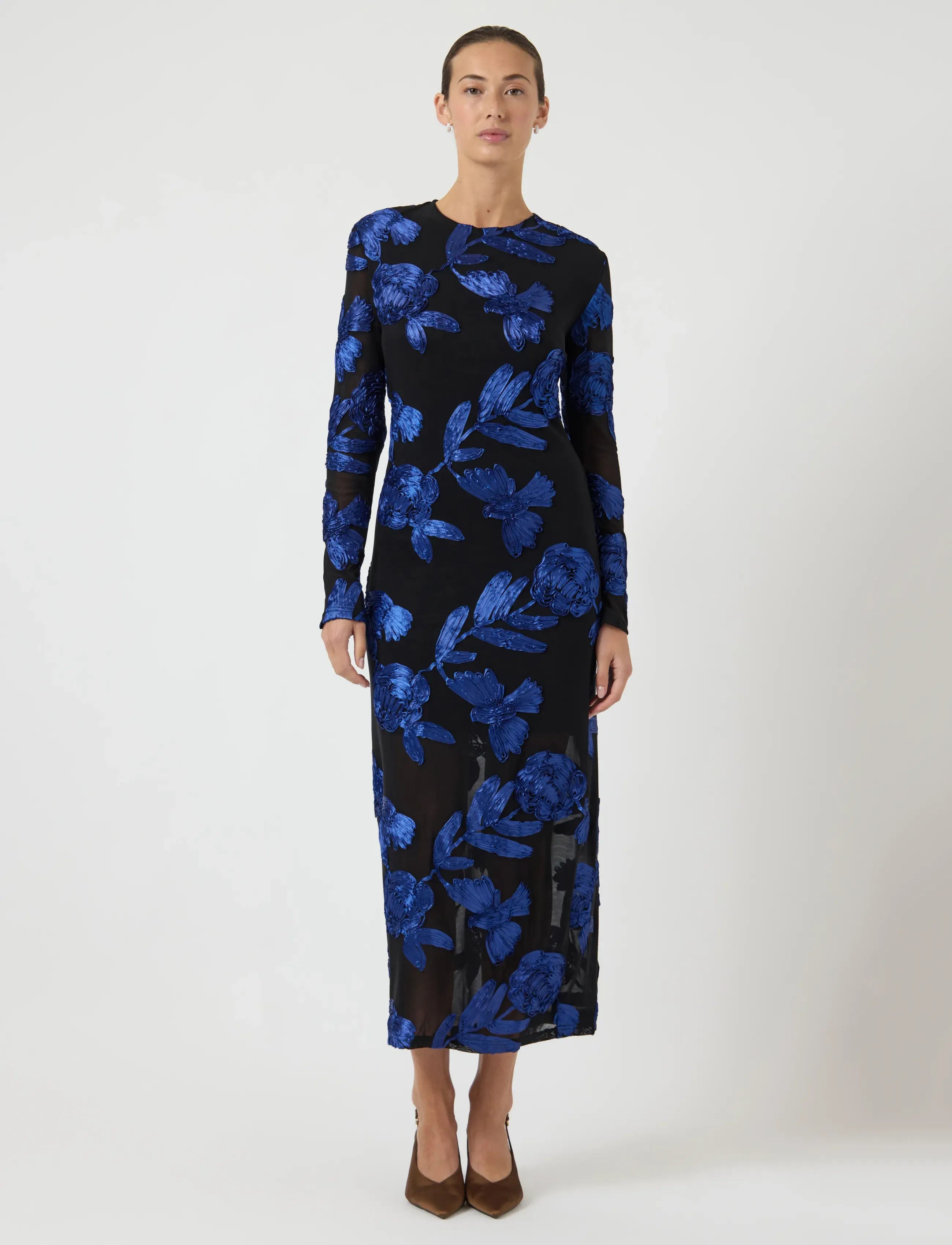 YAS - YASDONATELLA LS LONG DRESS - GF - pidulikud kleidid - black - 4