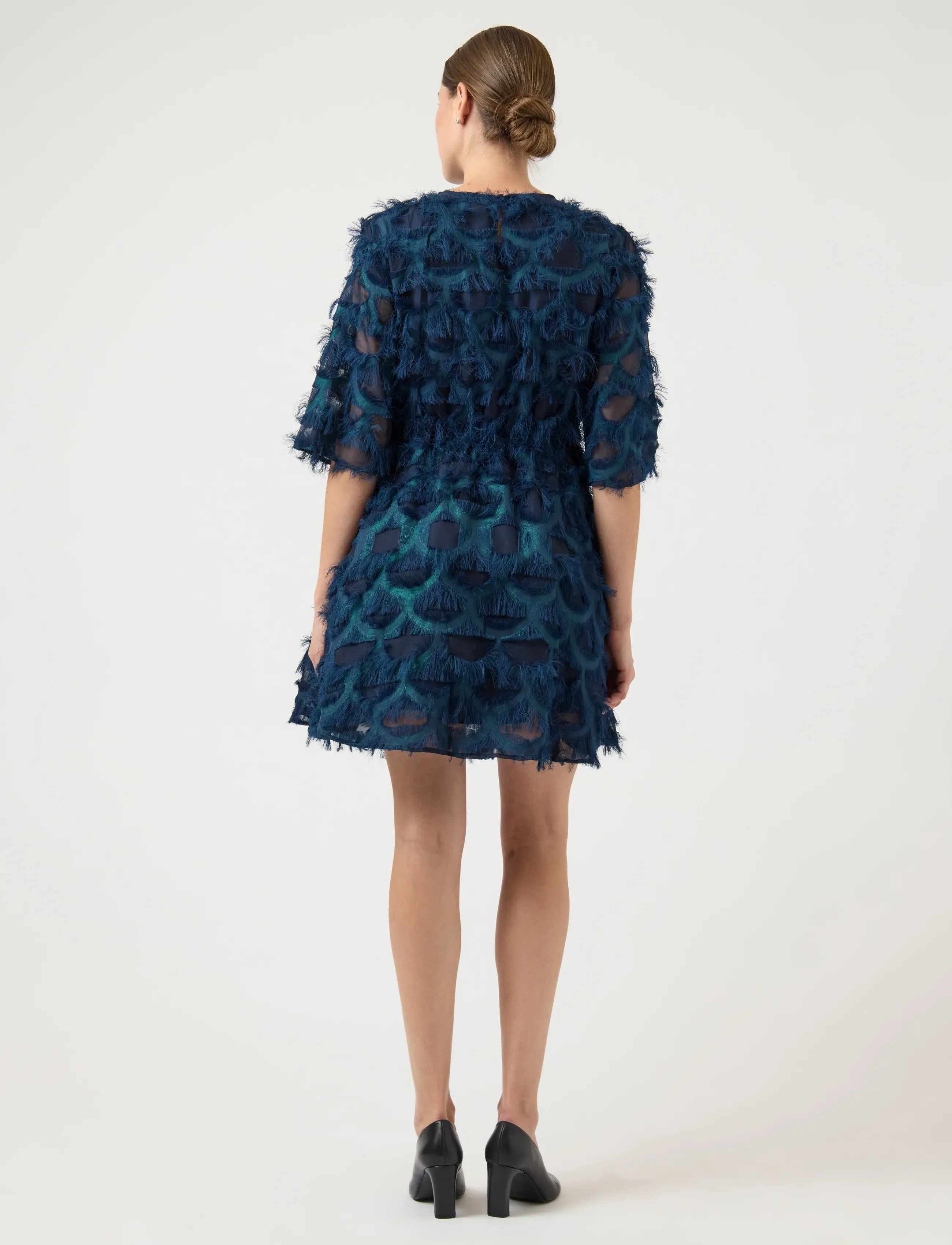 YAS - YASPAZILLA 3/4 A LINE DRESS - SHOW - party dresses - navy blazer - 3