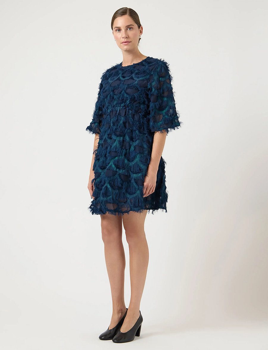 YAS - YASPAZILLA 3/4 A LINE DRESS - SHOW - festklänningar - navy blazer - 4