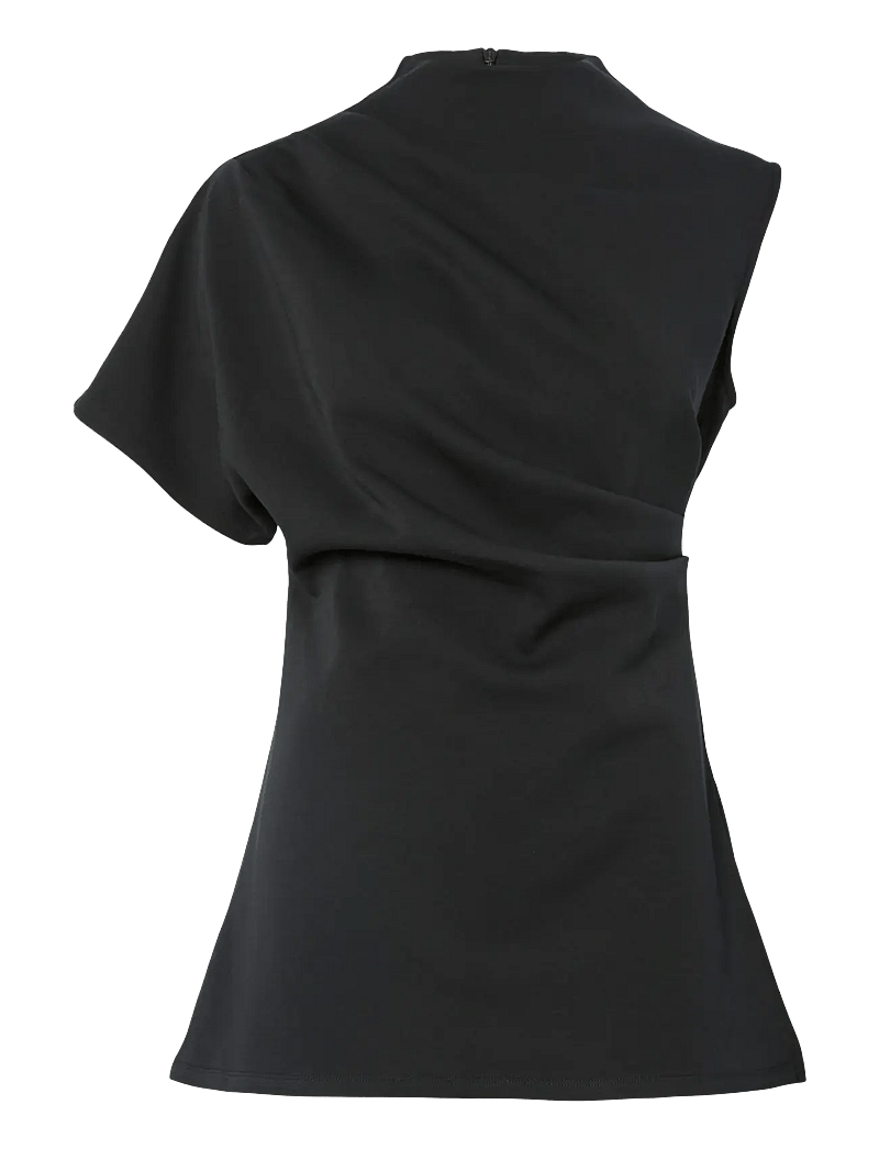 YAS - YASPINA SL LONG TOP S. - short-sleeved blouses - black - 1