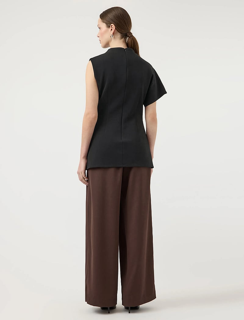 YAS - YASPINA SL LONG TOP S. - short-sleeved blouses - black - 3