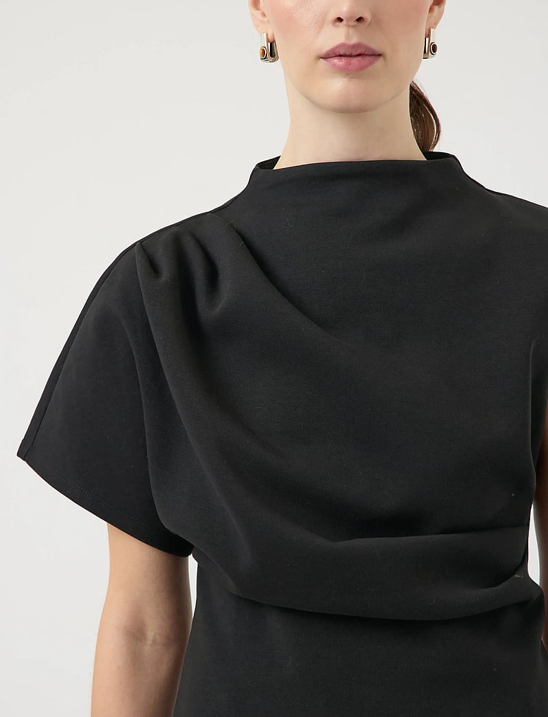 YAS - YASPINA SL LONG TOP S. - short-sleeved blouses - black - 5