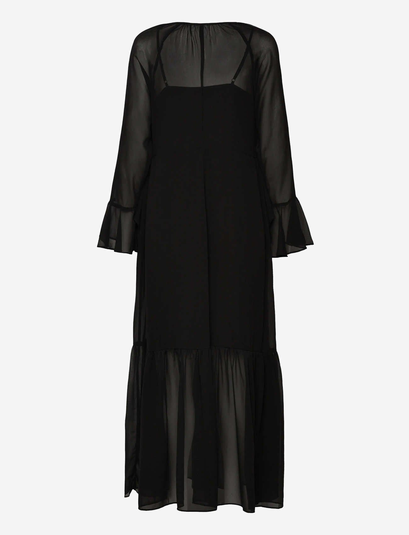 YAS - YASCHIFA LS MAXI DRESS - KA - síðir kjólar - black - 1