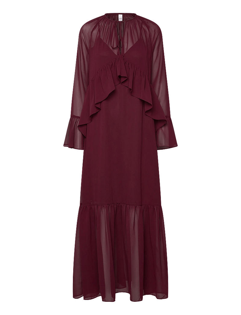 YAS - YASCHIFA LS MAXI DRESS - KA - aftenkjoler - port royale - 0