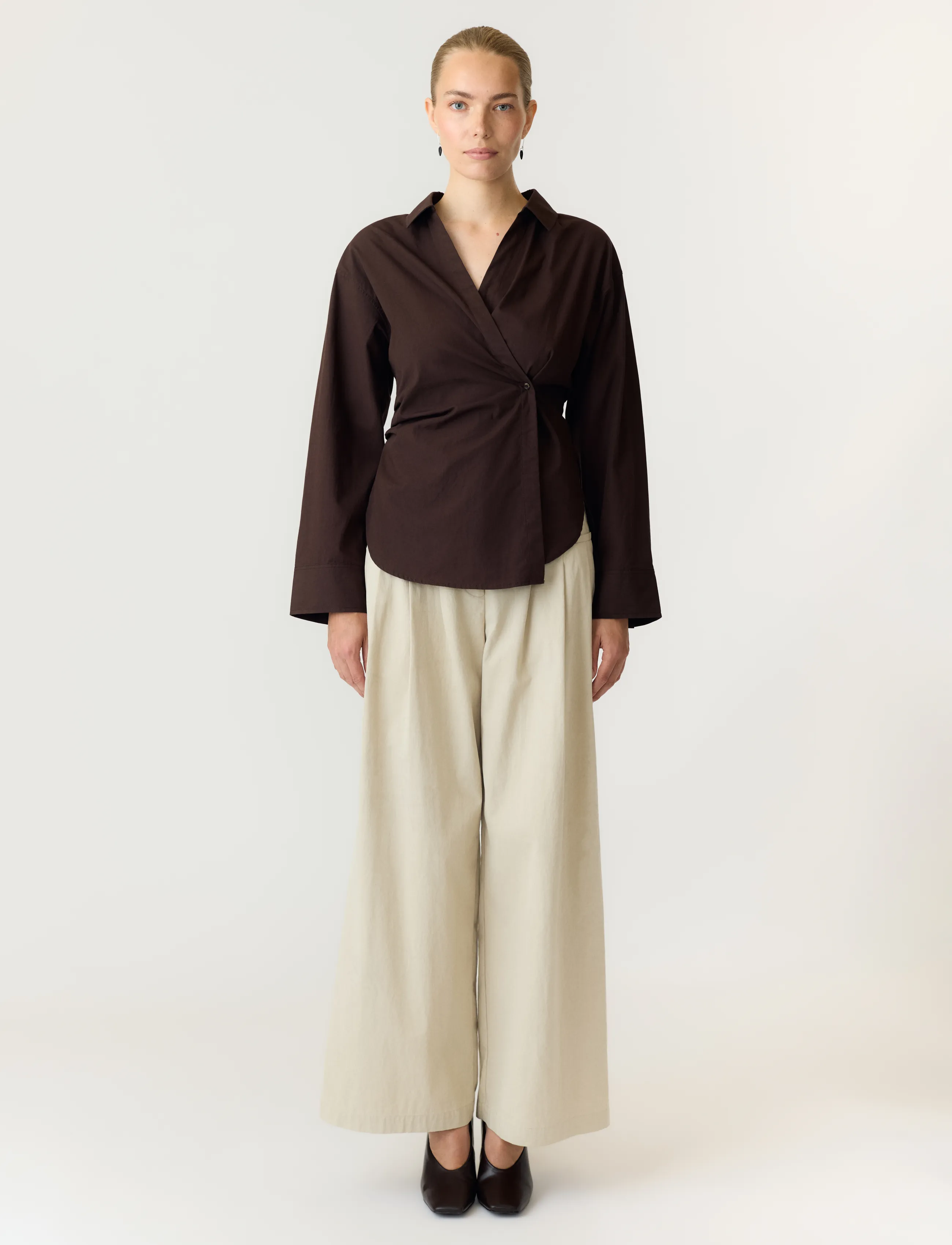 YAS - YASAREMIA LS SHIRT S. - langærmede skjorter - coffee bean - 4