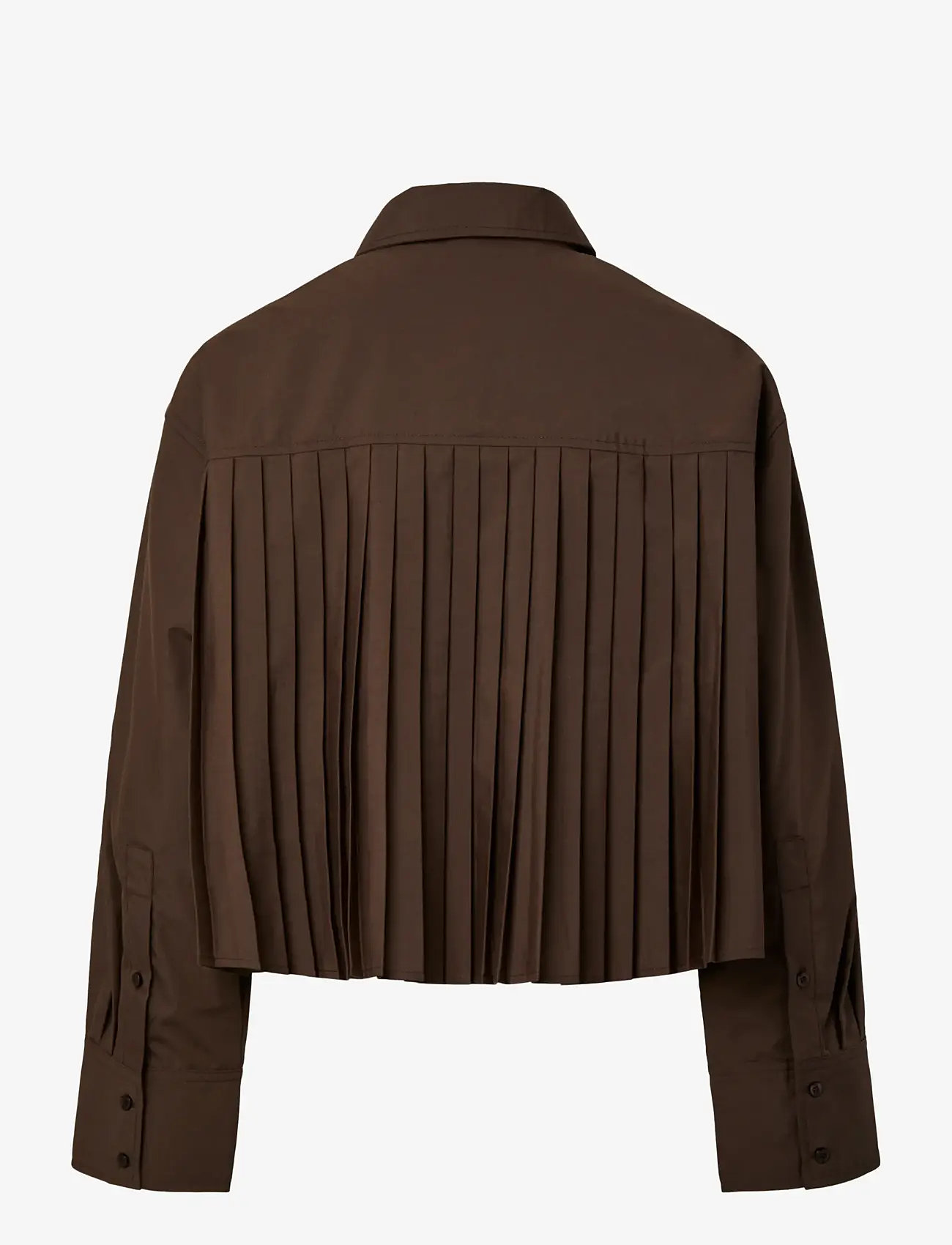 YAS - YASROYALEE LS SHORT SHIRT S. - EX - langärmlige hemden - chocolate brown - 2