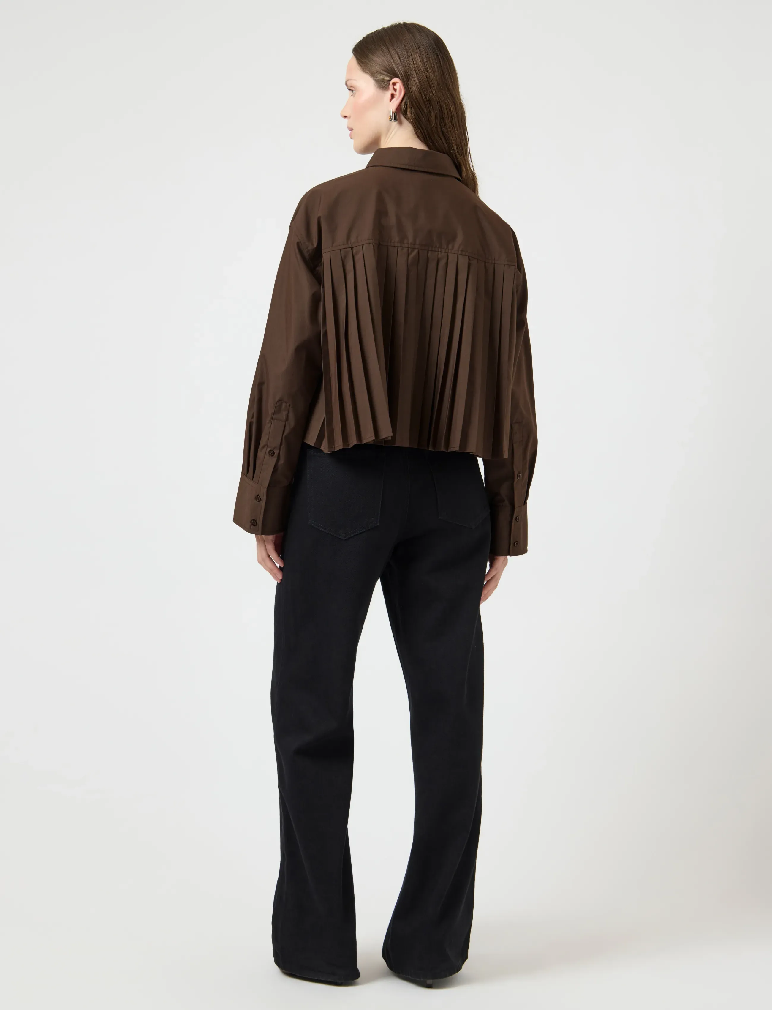 YAS - YASROYALEE LS SHORT SHIRT S. - EX - langärmlige hemden - chocolate brown - 3