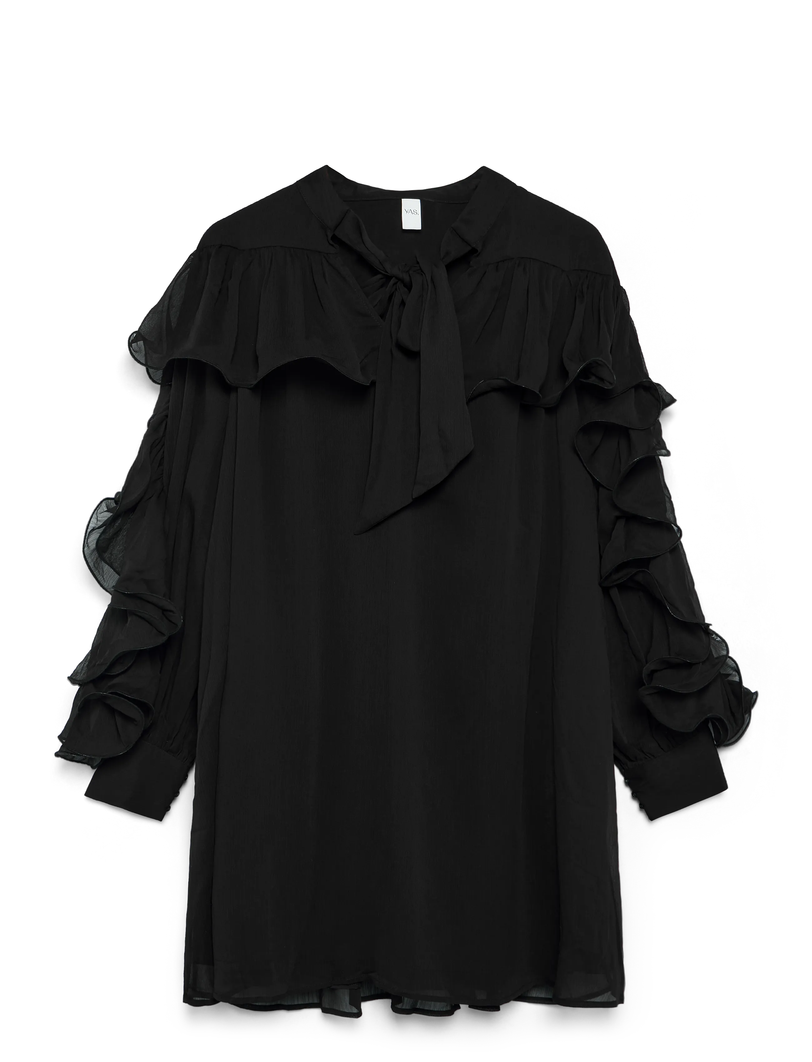 YAS - YASNOEL LS DRESS - EX - overhemdjurken - black - 1