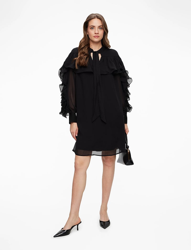 YAS - YASNOEL LS DRESS - EX - skjortklänningar - black - 2