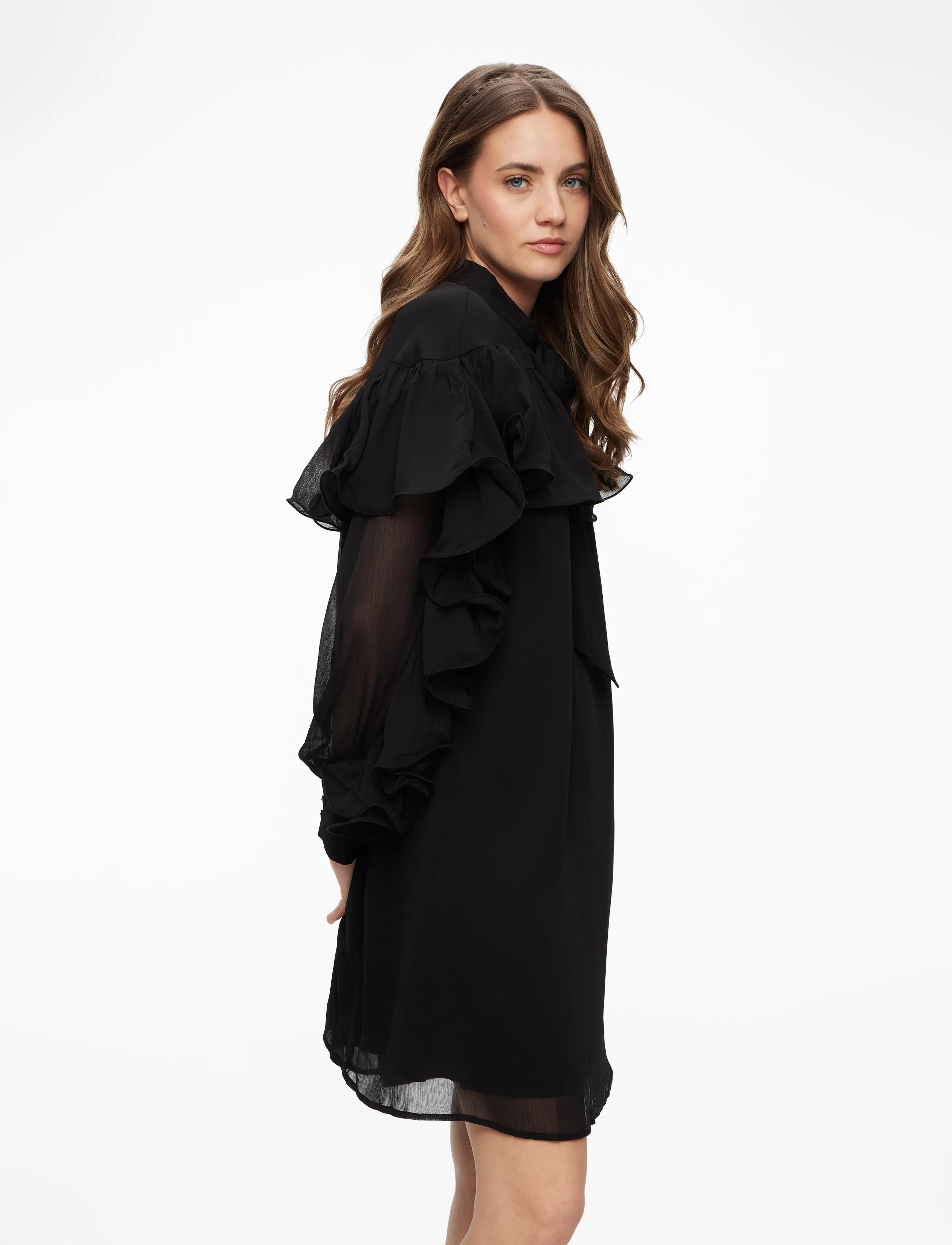 YAS - YASNOEL LS DRESS - EX - overhemdjurken - black - 3