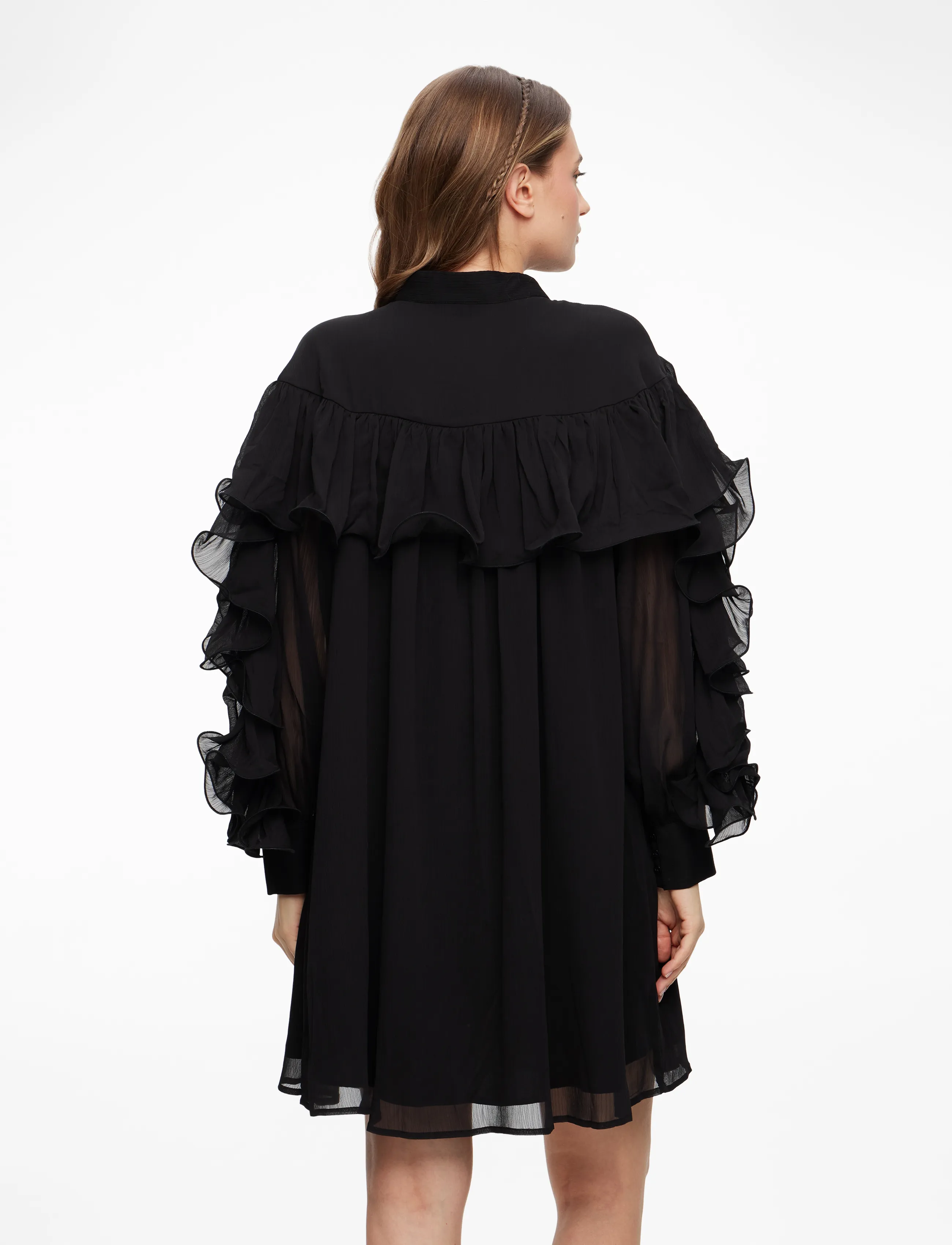 YAS - YASNOEL LS DRESS - EX - overhemdjurken - black - 4