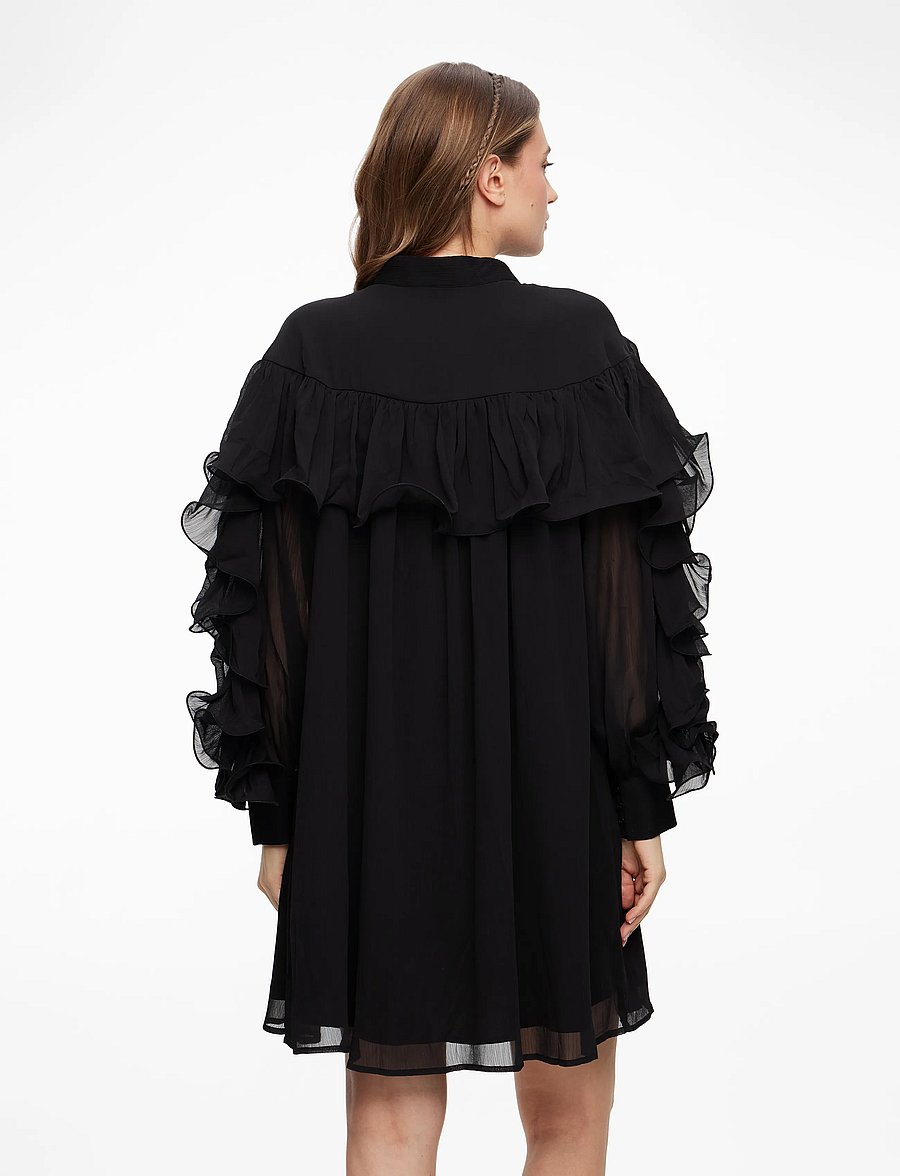YAS - YASNOEL LS DRESS - EX - overhemdjurken - black - 4