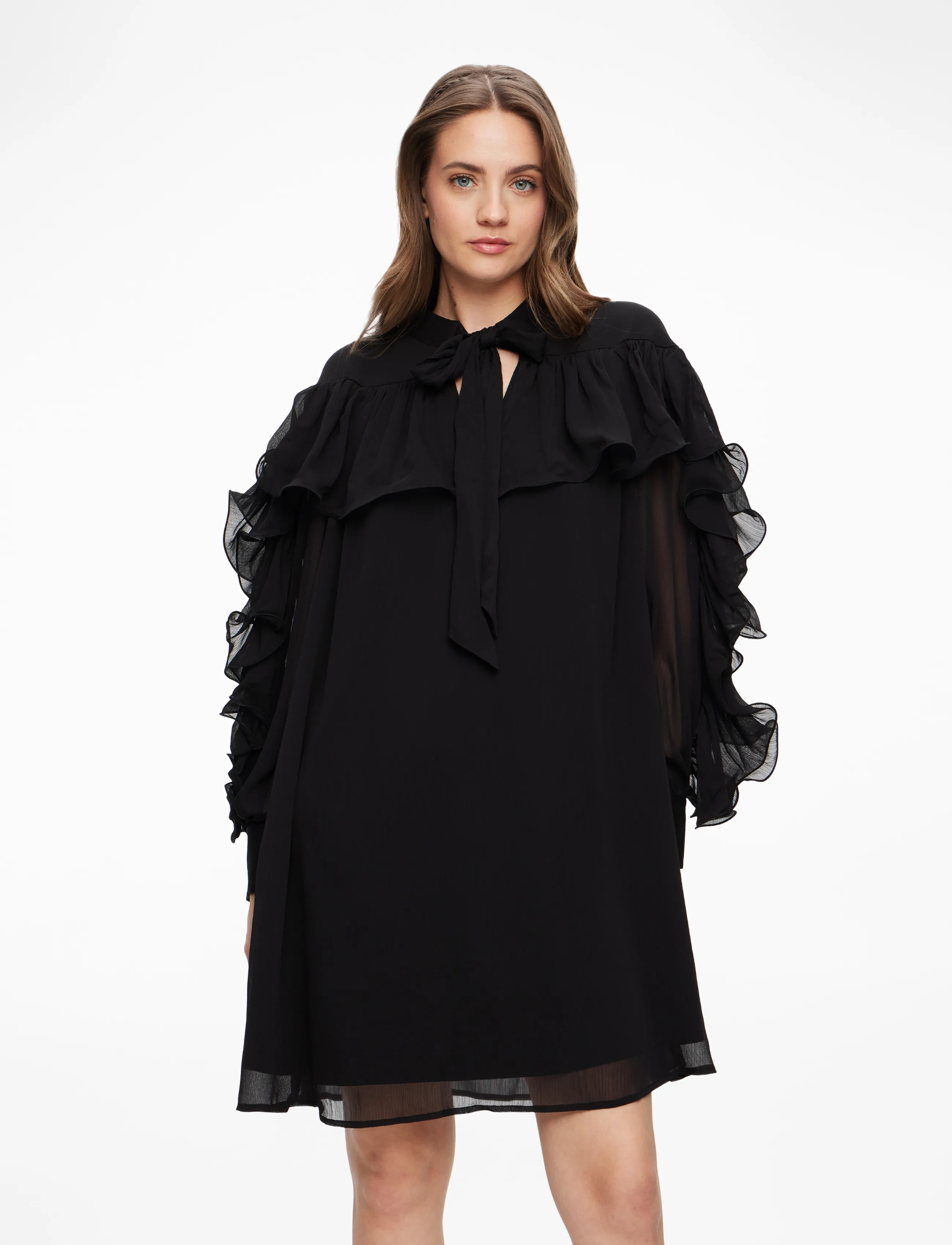 YAS YASNOEL LS DRESS - EX - Tøj - BLACK / black