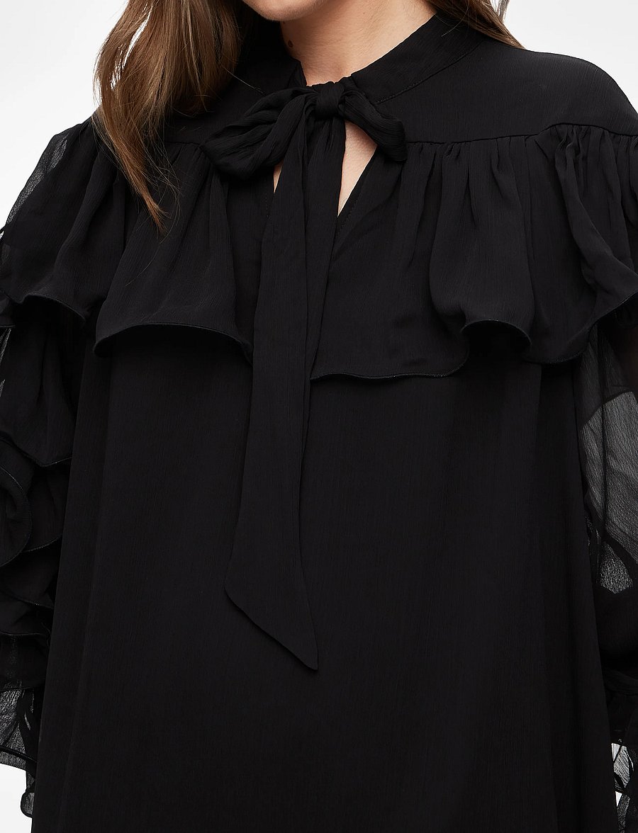 YAS - YASNOEL LS DRESS - EX - overhemdjurken - black - 5