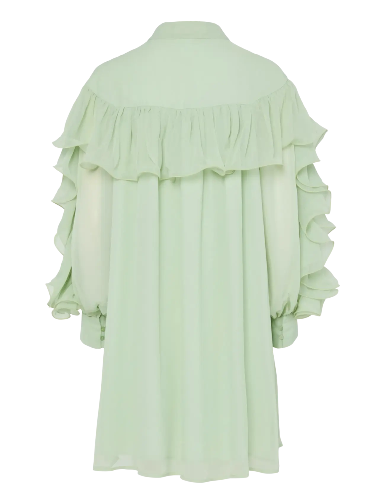 YAS - YASNOEL LS DRESS - EX - hemdkleider - smoke green - 2