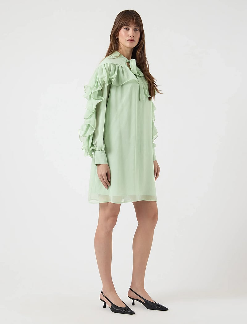 YAS - YASNOEL LS DRESS - EX - shirt dresses - smoke green - 0