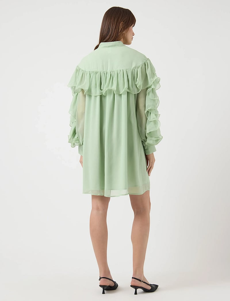 YAS - YASNOEL LS DRESS - EX - shirt dresses - smoke green - 3