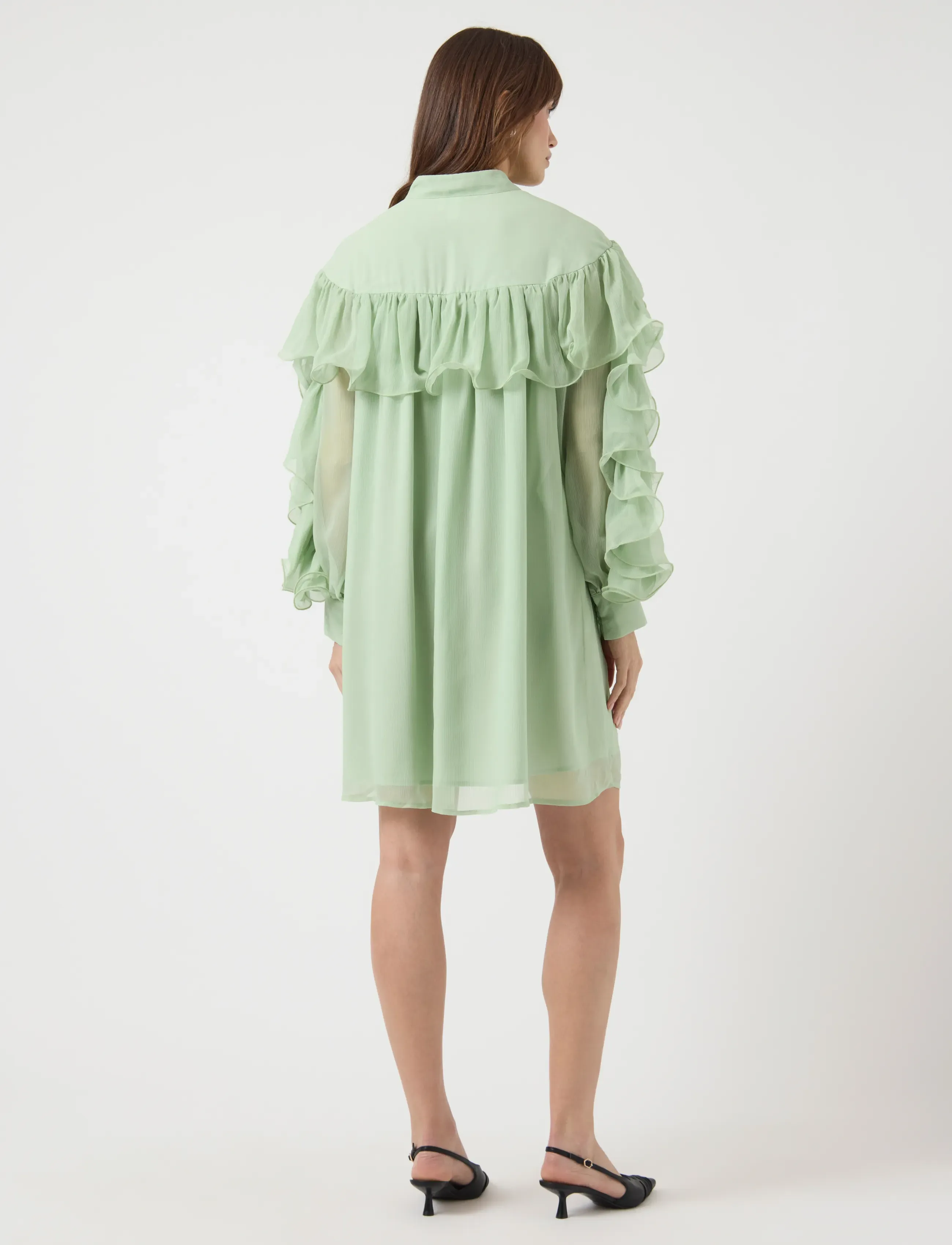 YAS - YASNOEL LS DRESS - EX - hemdkleider - smoke green - 3