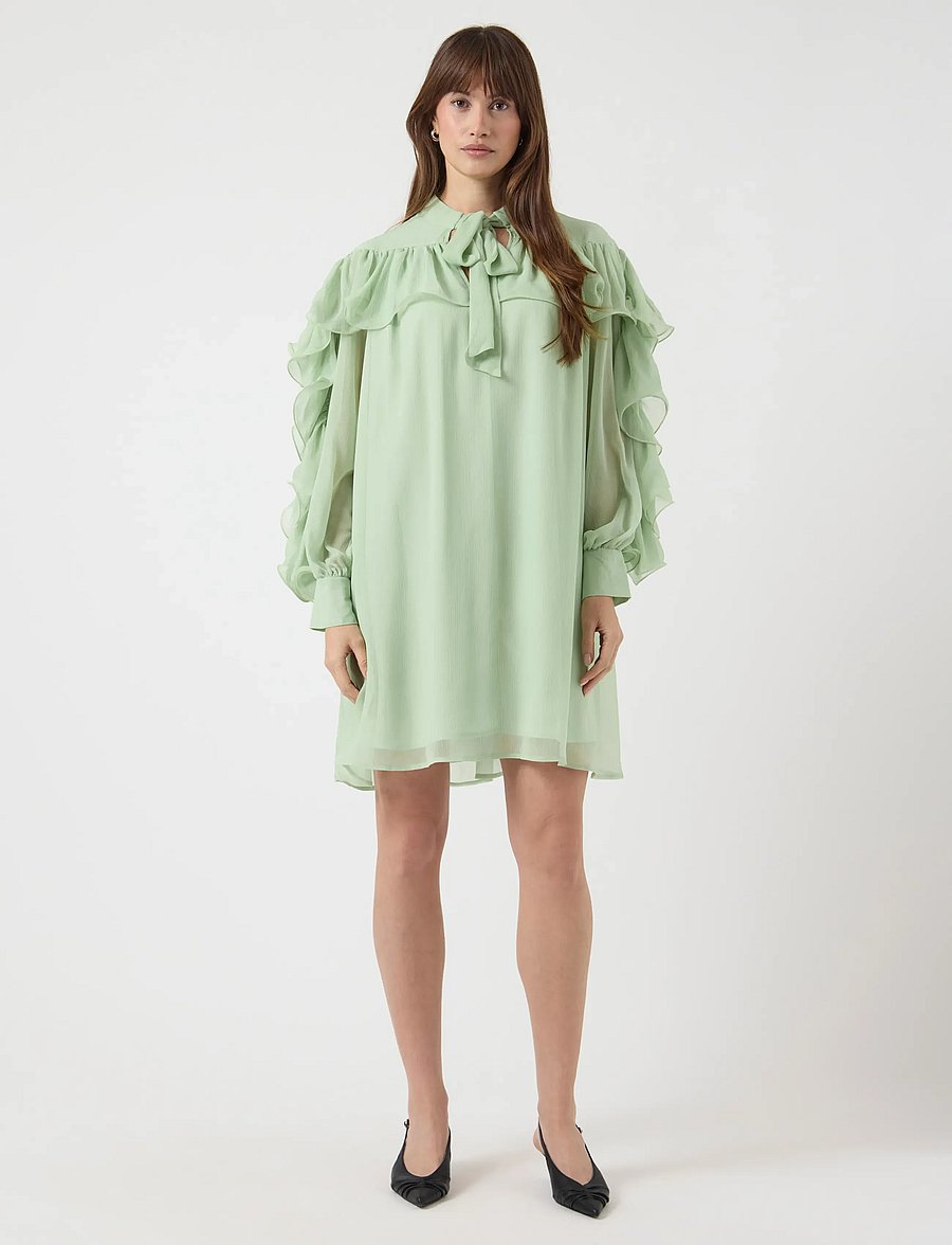 YAS - YASNOEL LS DRESS - EX - hemdkleider - smoke green - 4