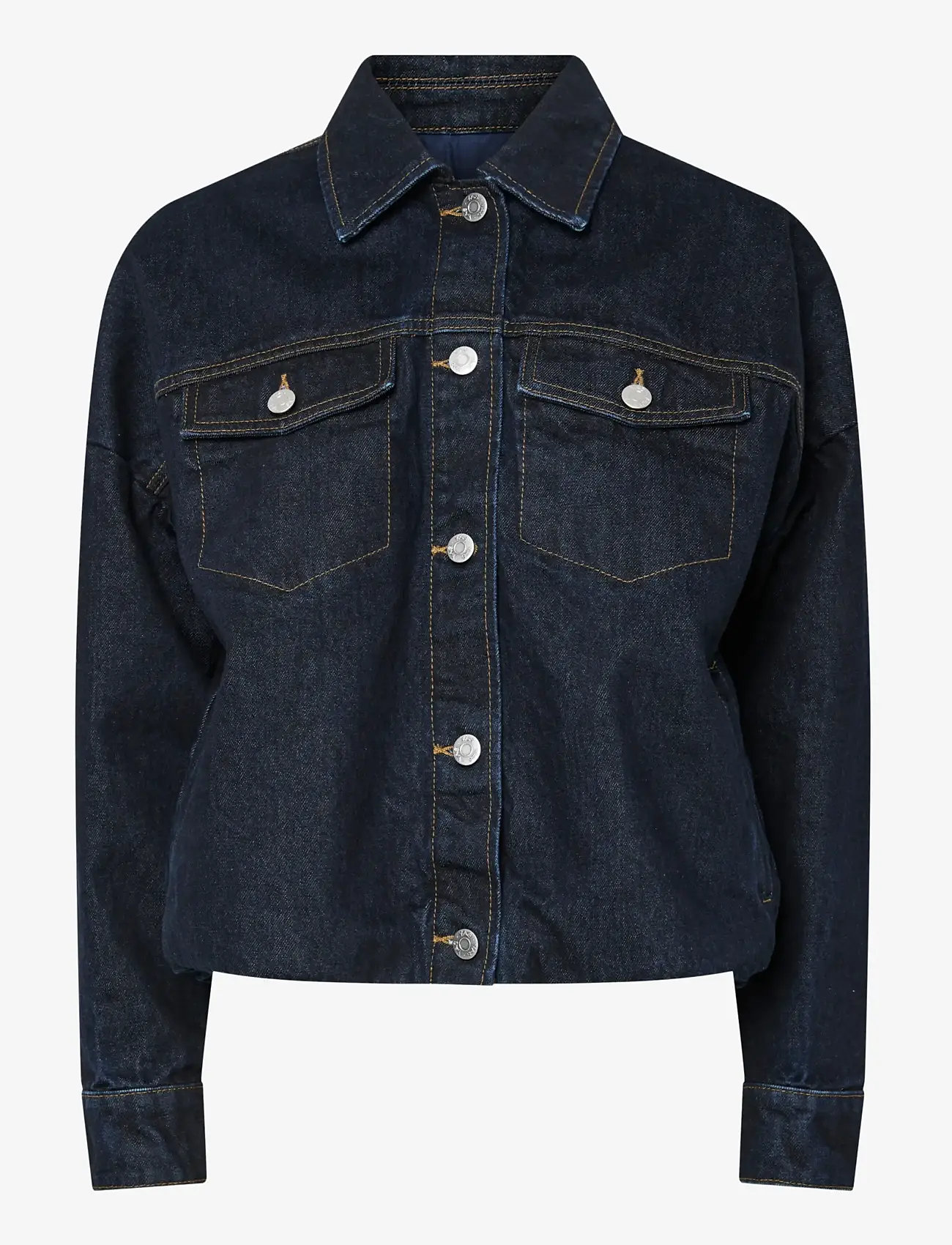 YAS - YASBROOKE LS DENIM JACKET S. - D2D - forårsjakker - dark blue denim - 1