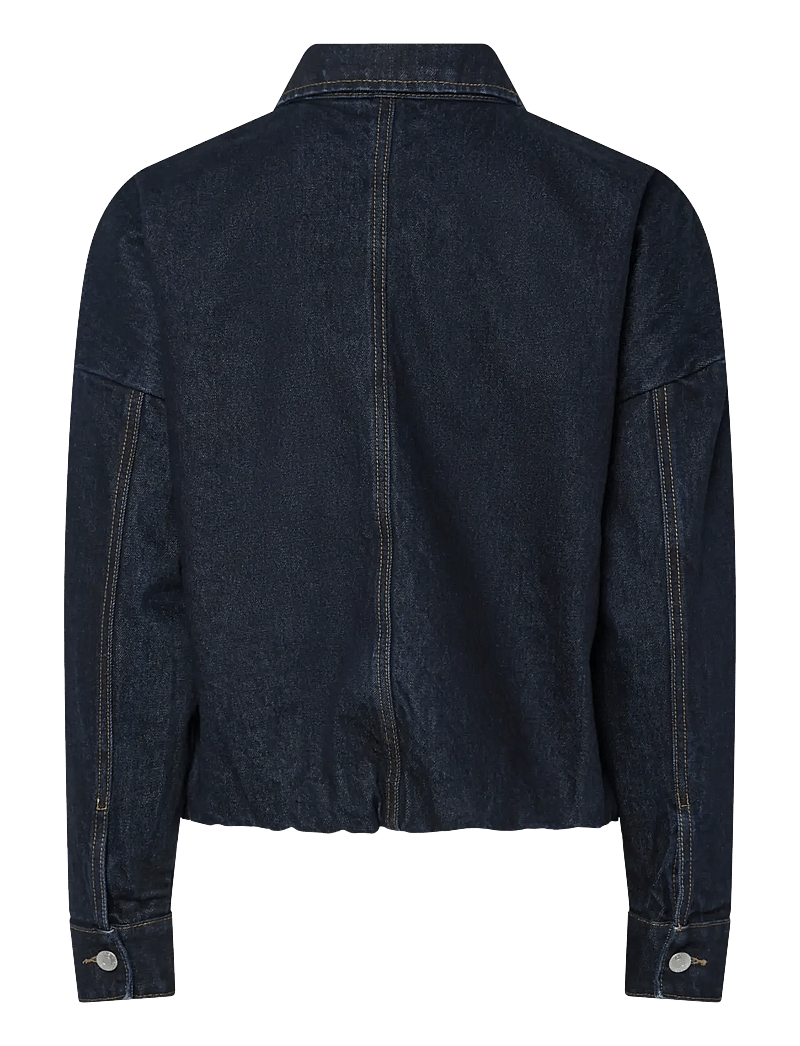 YAS - YASBROOKE LS DENIM JACKET S. - D2D - forårsjakker - dark blue denim - 2