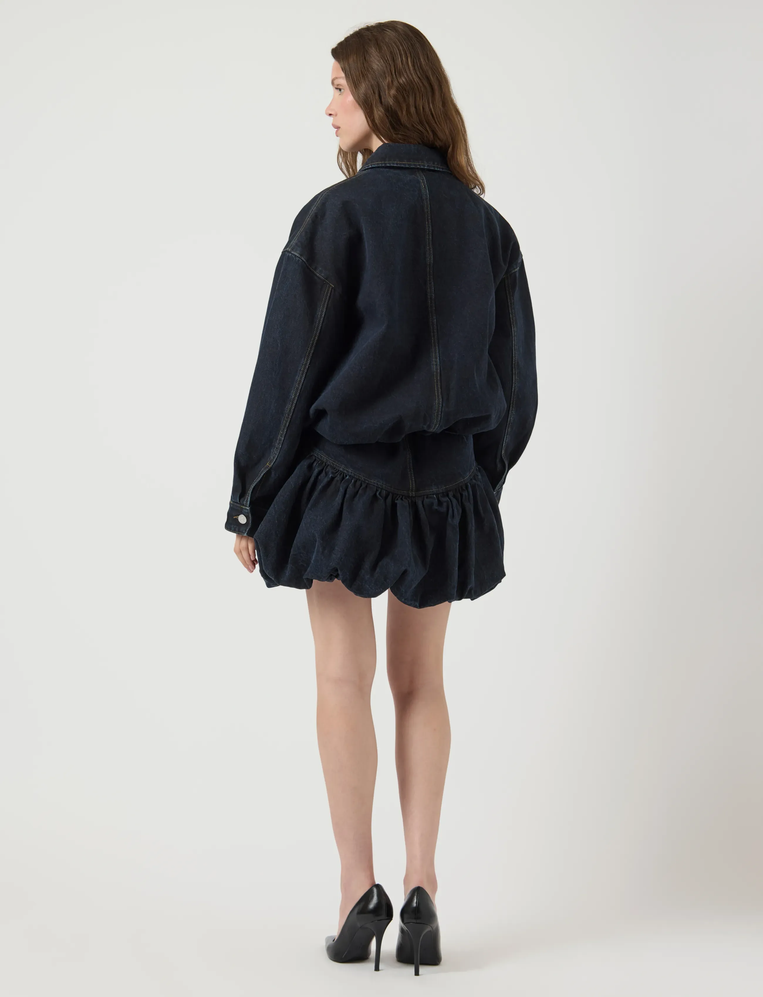YAS - YASBROOKE LS DENIM JACKET S. - D2D - denim jackets - dark blue denim - 3