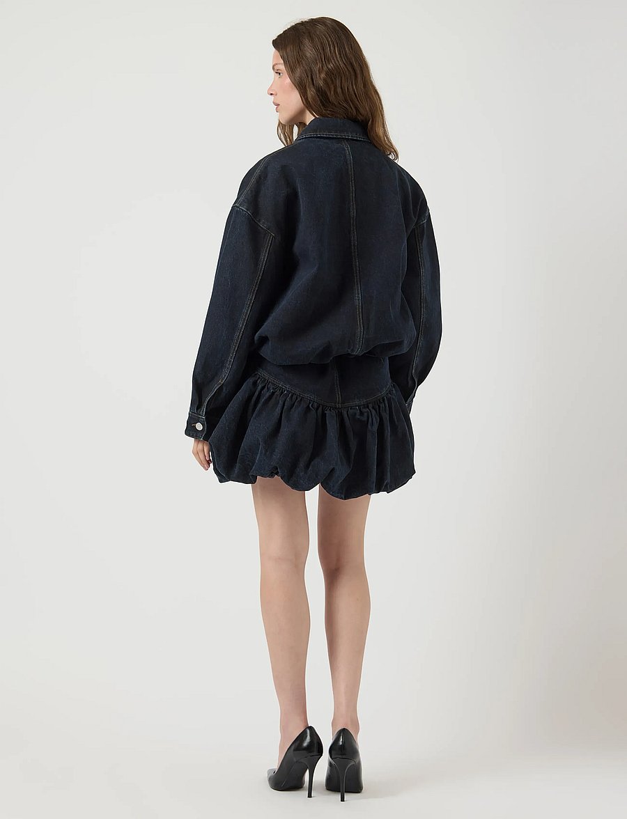 YAS - YASBROOKE LS DENIM JACKET S. - D2D - frühlingsjacken - dark blue denim - 3