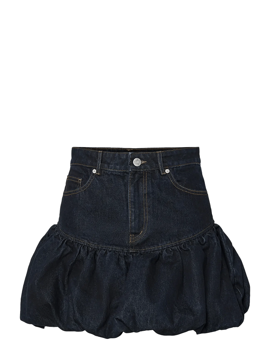 YAS - YASBROOKE HMW DENIM BUBBLE SKIRT S. D2D - denimnederdele - dark blue denim - 1