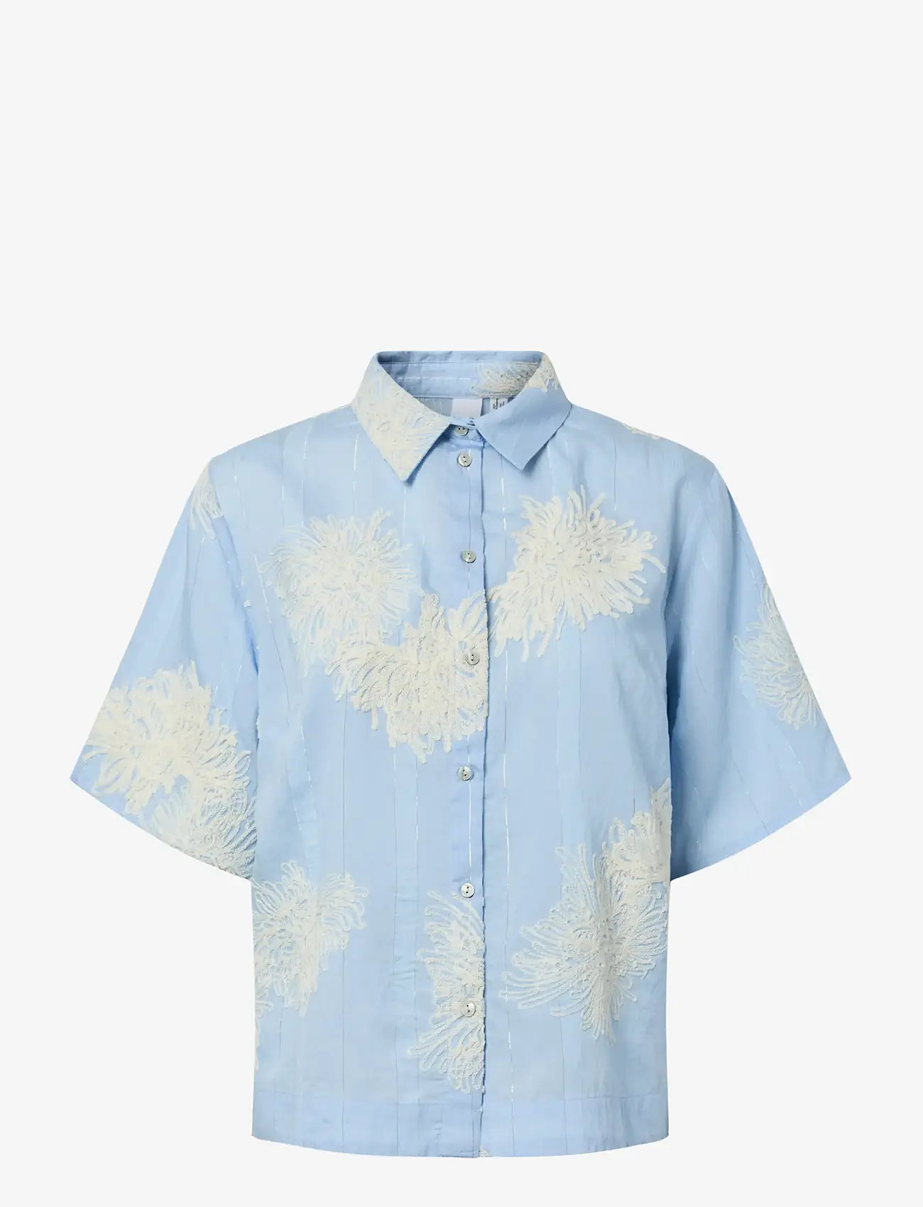 YAS - YASSKANA 2/4 SHIRT - kortærmede skjorter - skyway - 1