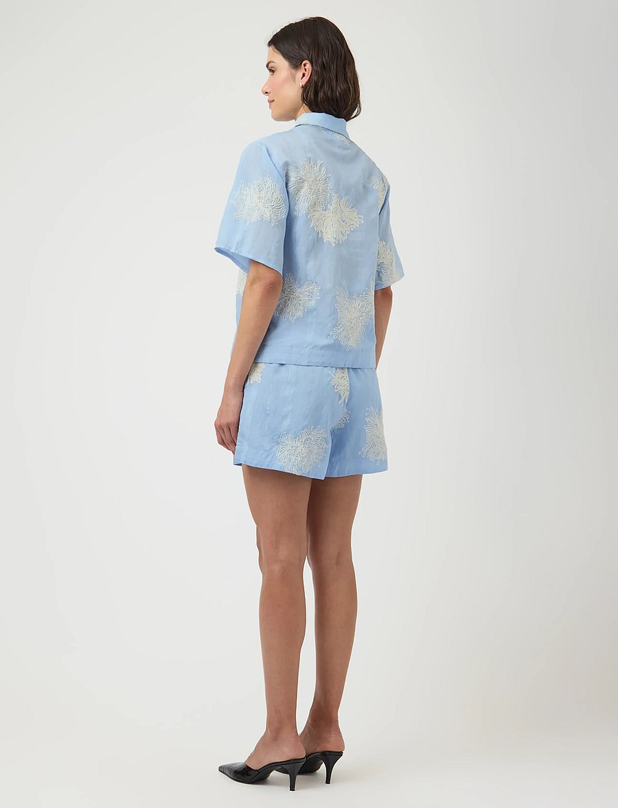 YAS - YASSKANA 2/4 SHIRT - kortærmede skjorter - skyway - 3