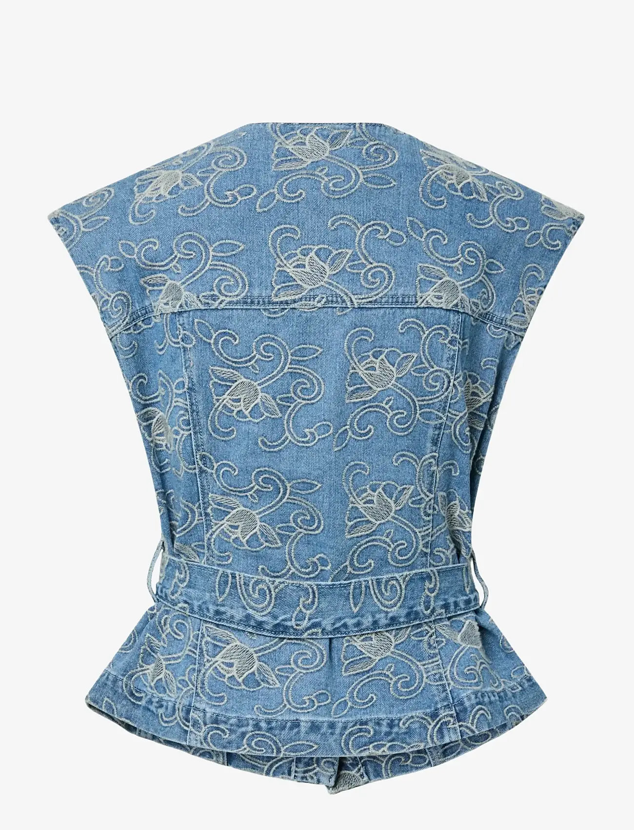 YAS - YASKARI DENIM WAISTCOAT - denimveste - light blue denim - 2