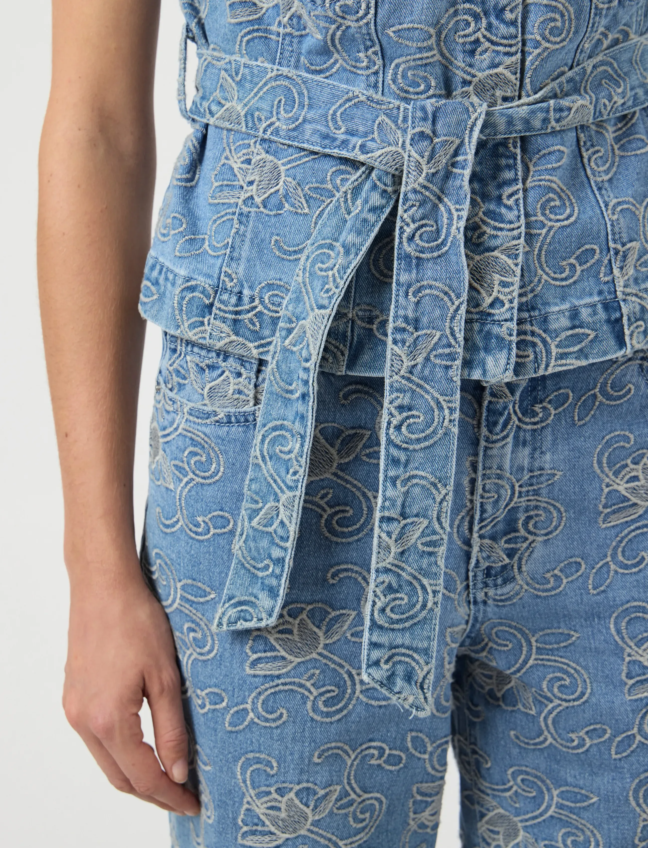 YAS Yaskari Denim Waistcoat blusar dam – bild 5