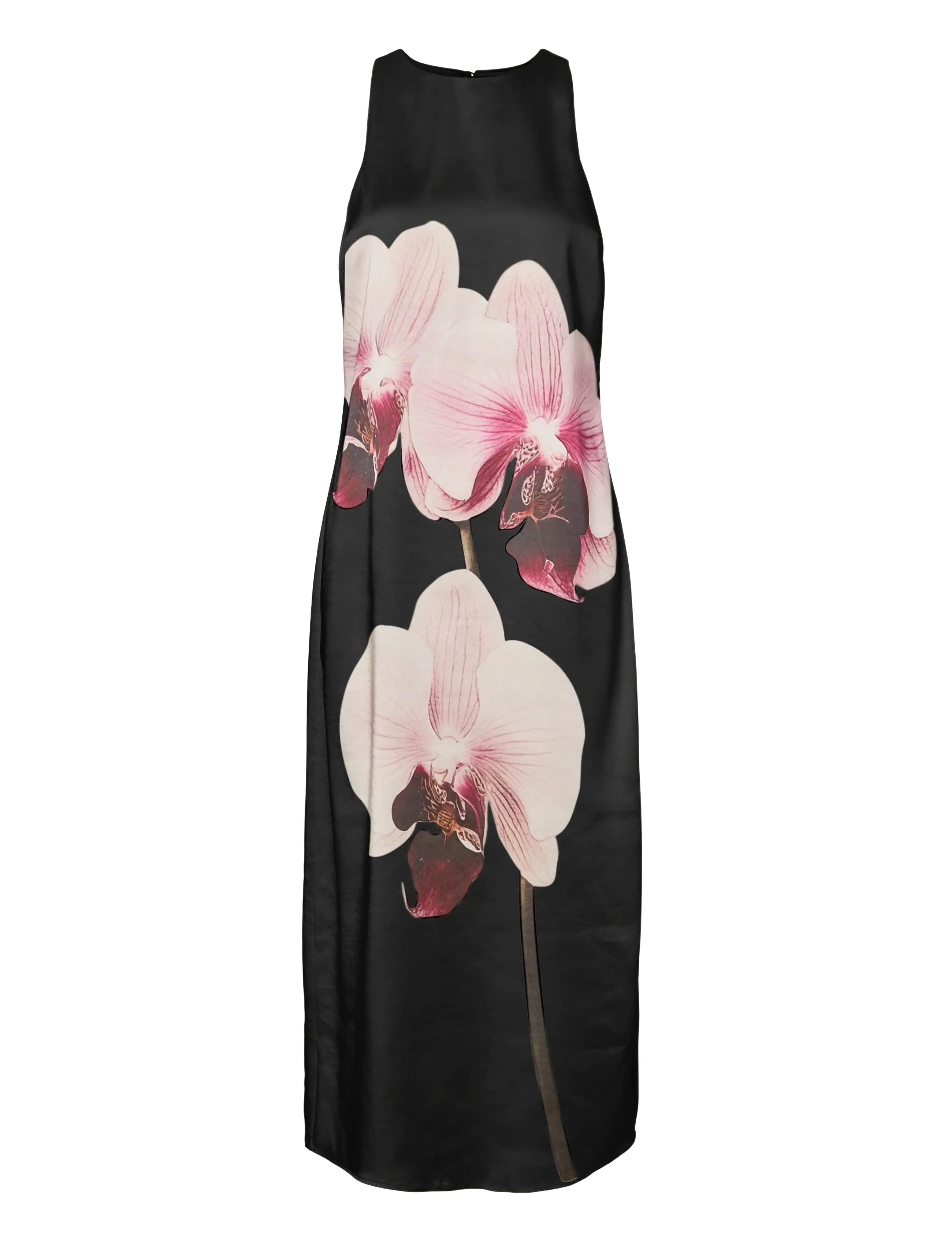 YAS YASORCHIDA SATIN LONG DRESS S. - SHOW - Festkjoler - BLACK / black