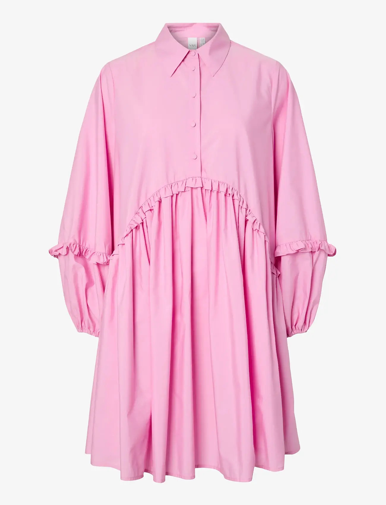 YAS - YASGIO LS SHIRT DRESS S. - EX - shirt dresses - bonbon - 1