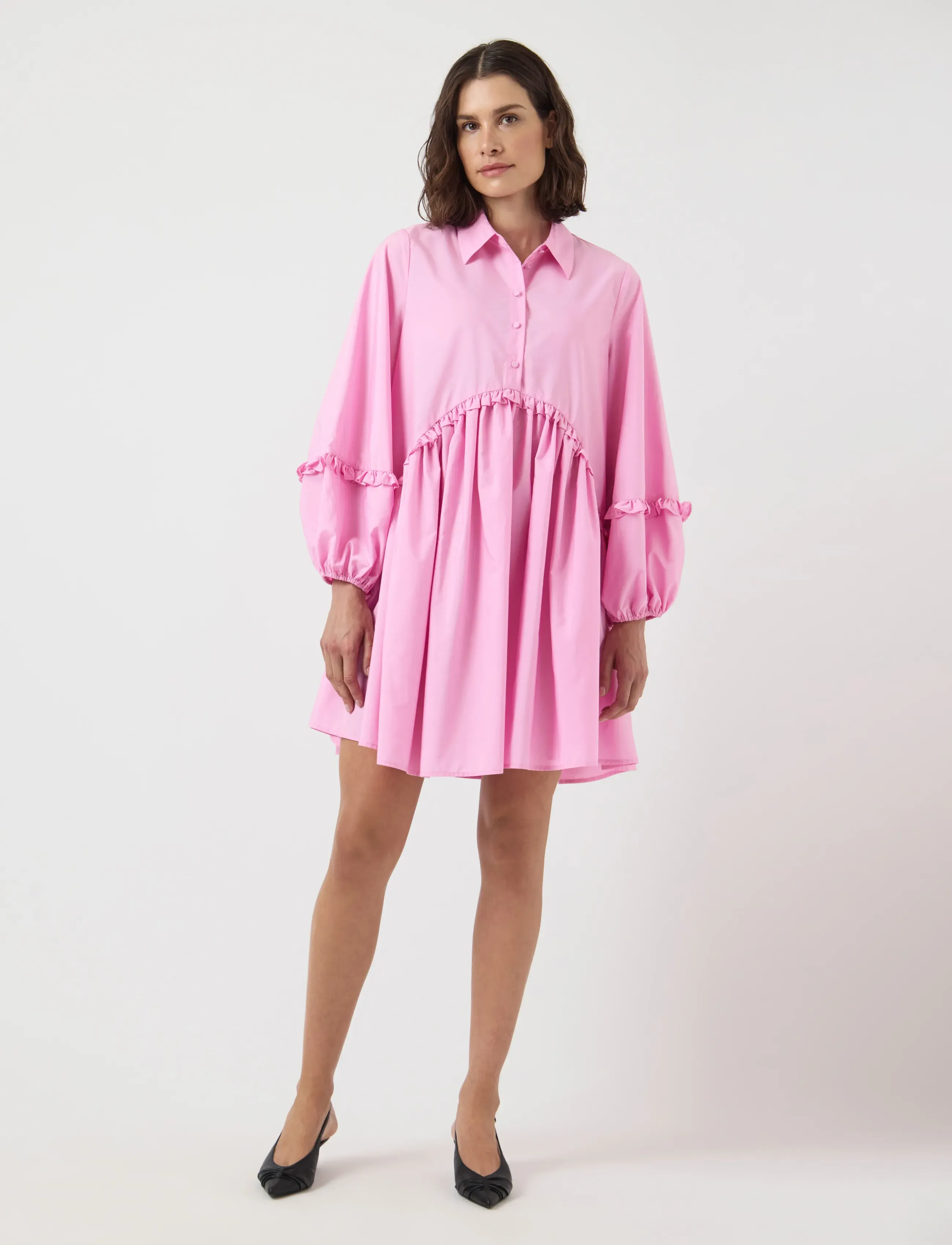 YAS - YASGIO LS SHIRT DRESS S. - EX - shirt dresses - bonbon - 4