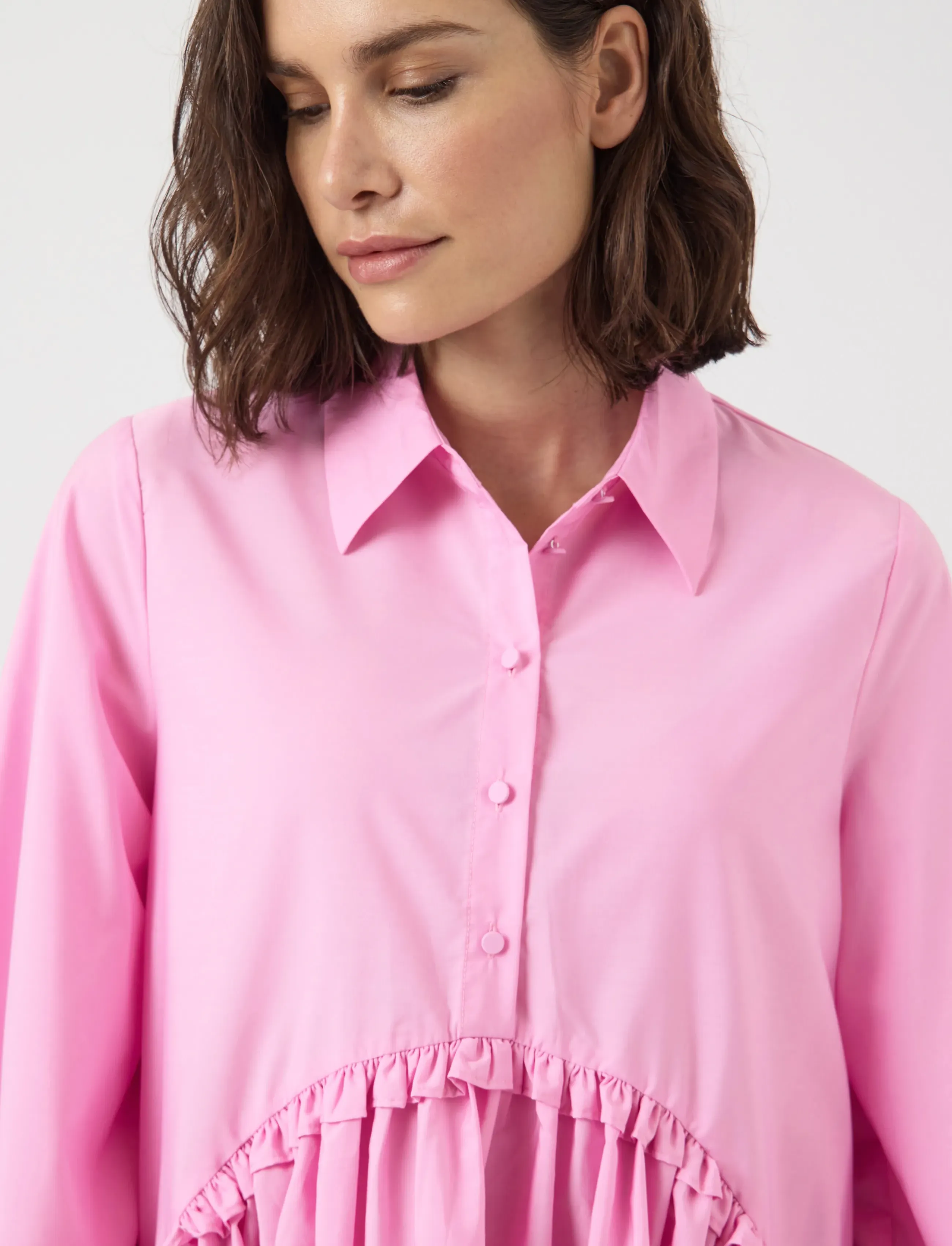 YAS - YASGIO LS SHIRT DRESS S. - EX - skjortekjoler - bonbon - 5