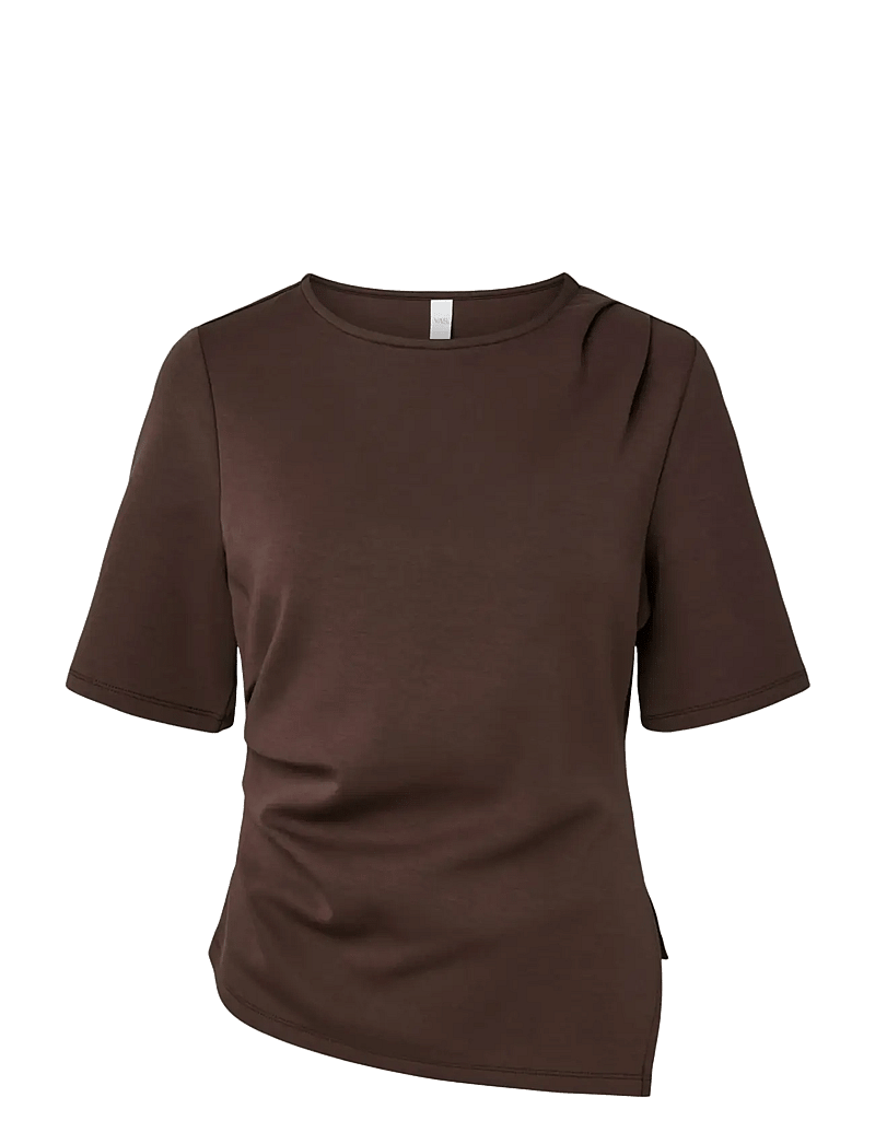 YAS - YASPINA 2/4 TEE S. - t-shirts - chocolate brown - 1