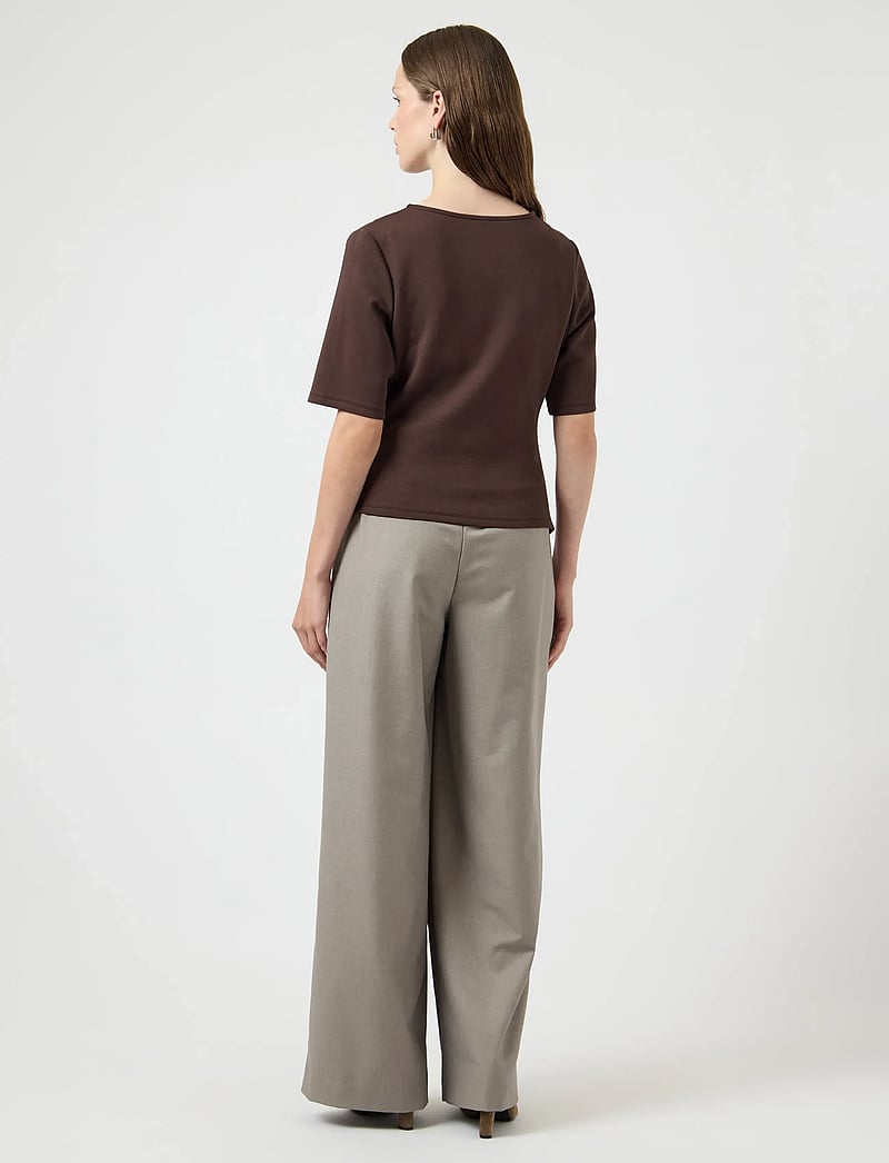 YAS - YASPINA 2/4 TEE S. - t-shirts - chocolate brown - 3