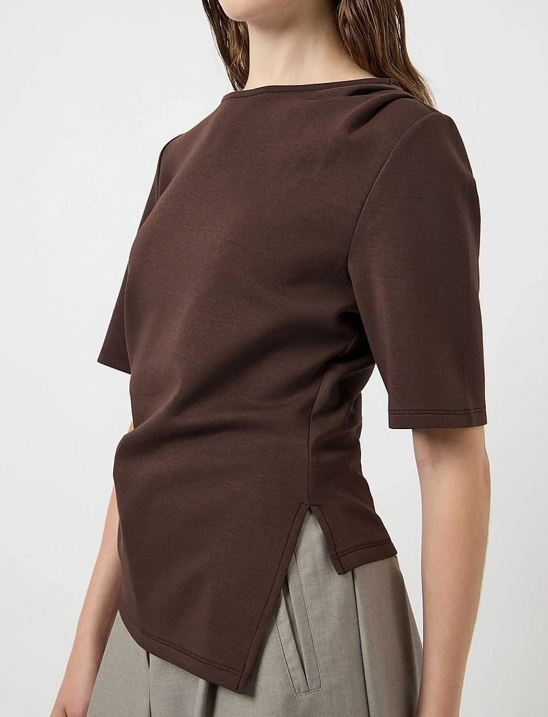 YAS - YASPINA 2/4 TEE S. - t-shirts - chocolate brown - 5