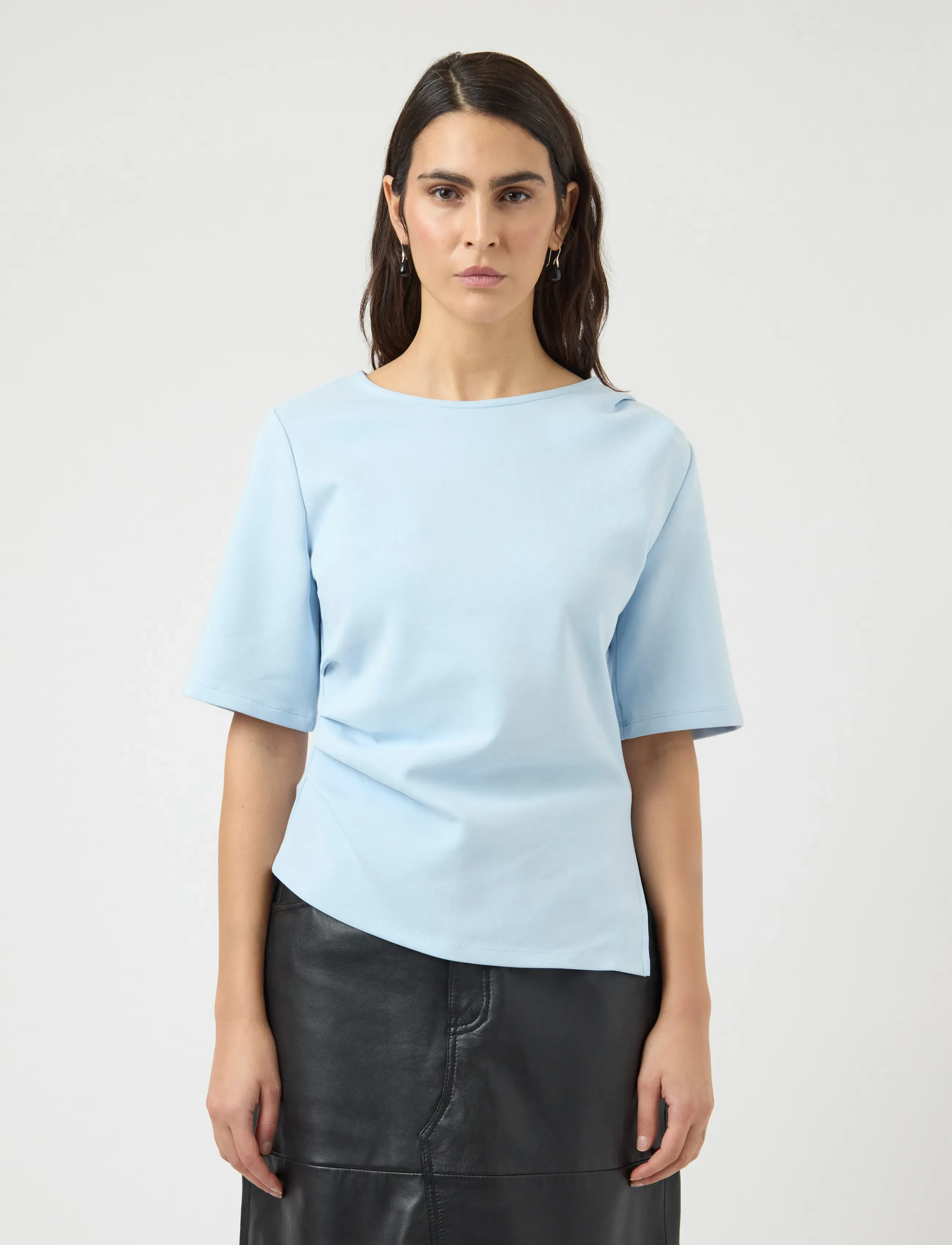 YAS YASPINA 2/4 TEE S. - Marškinėliai - SKYWAY / blue