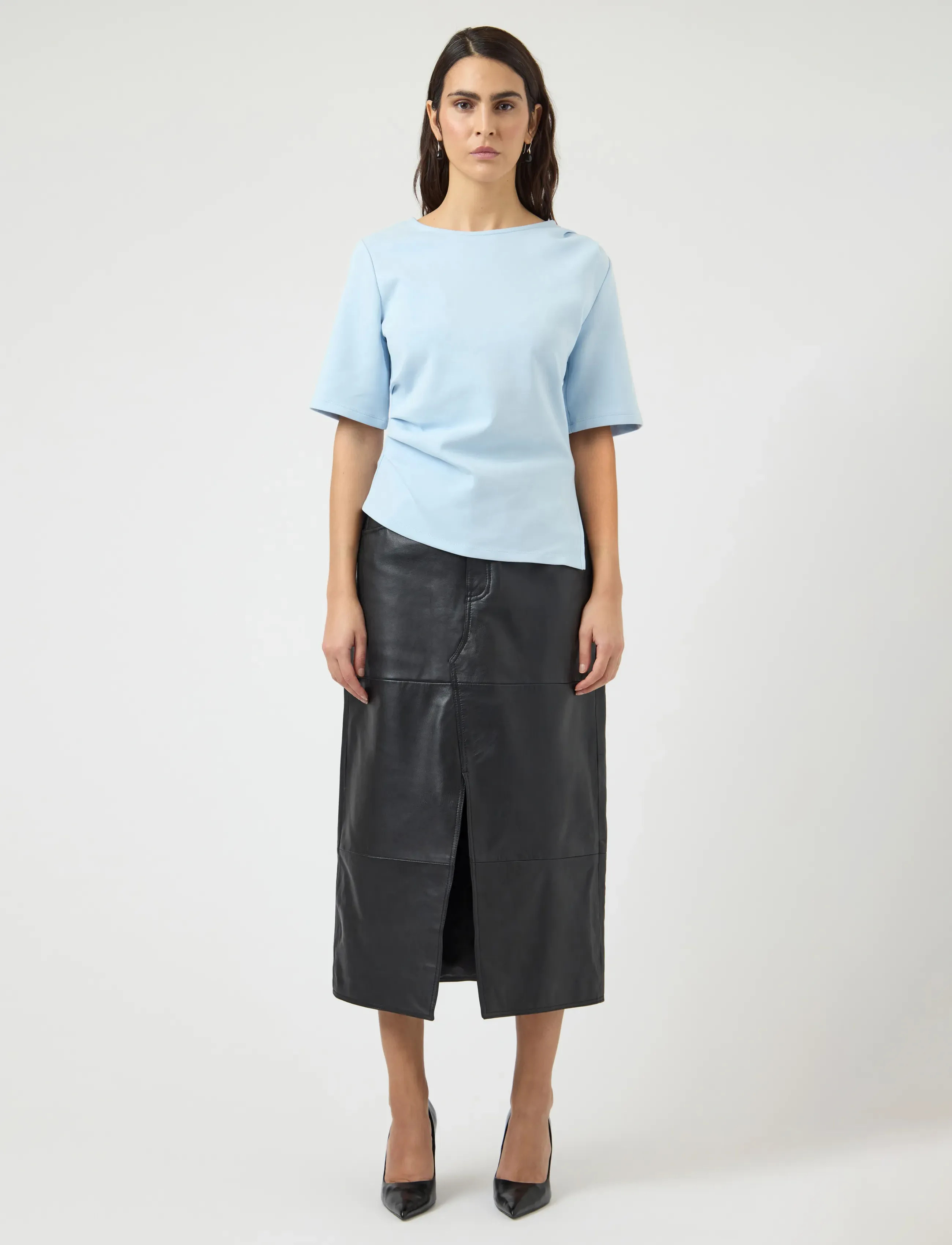 YAS - YASPINA 2/4 TEE S. - t-shirts - skyway - 4