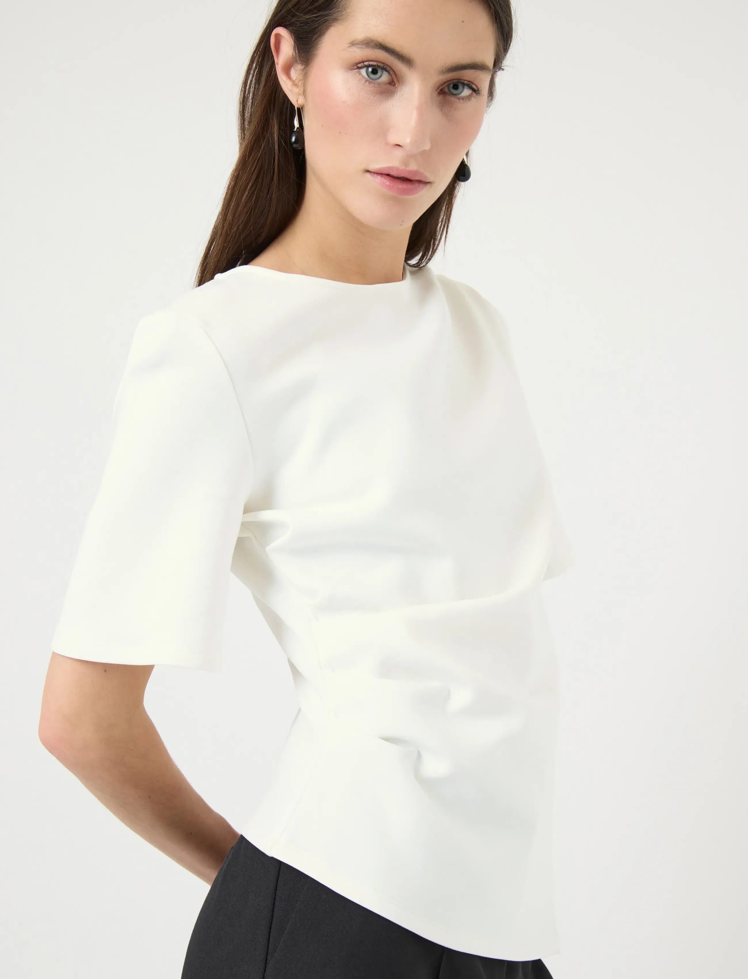 YAS - YASPINA 2/4 TEE S. - t-shirts - star white - 5