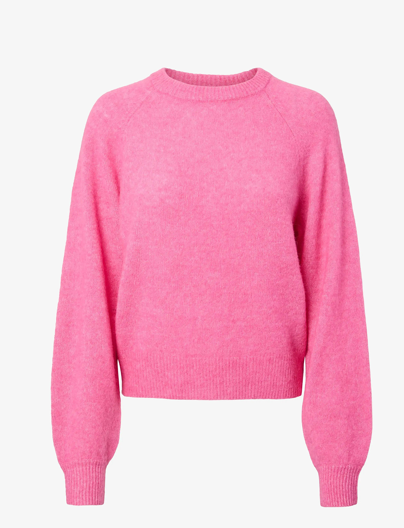 YAS - YASJOHI LS WOOL BLEND PULLOVER S. NOOS - herbstliche kleidung - begonia pink - 1